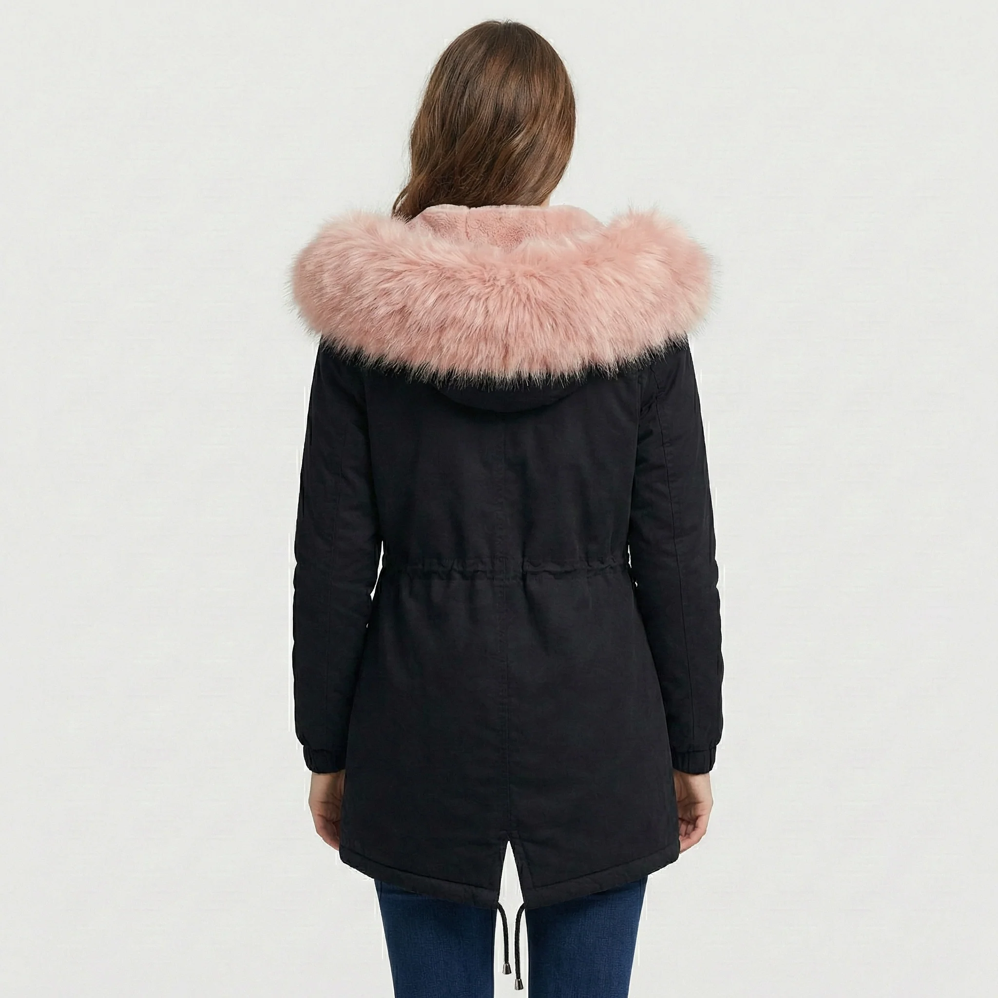 Adela | Parka z akcentem z sztucznego futra - Image 2