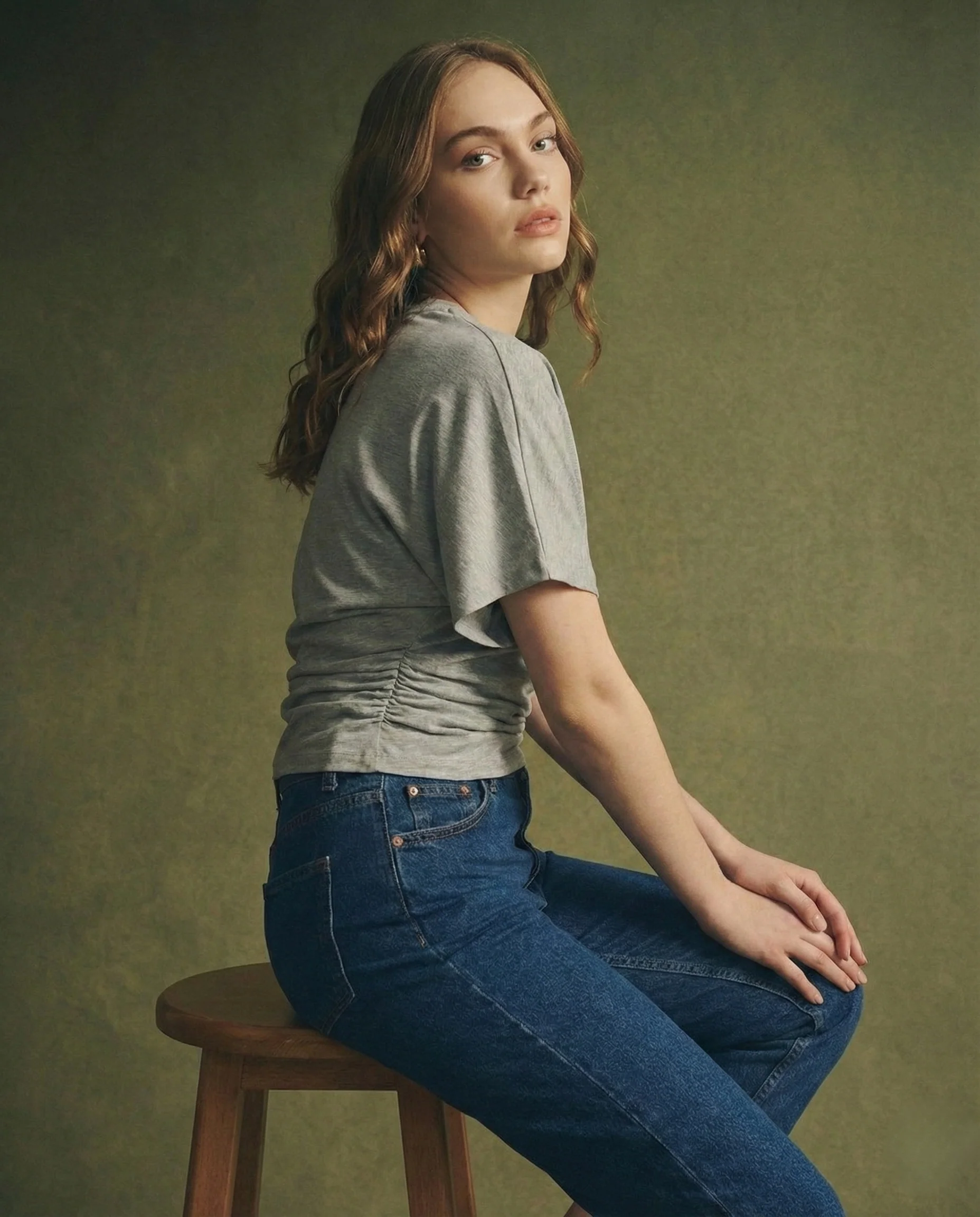 Arden Drape Bawełnka T-shirt - Image 10