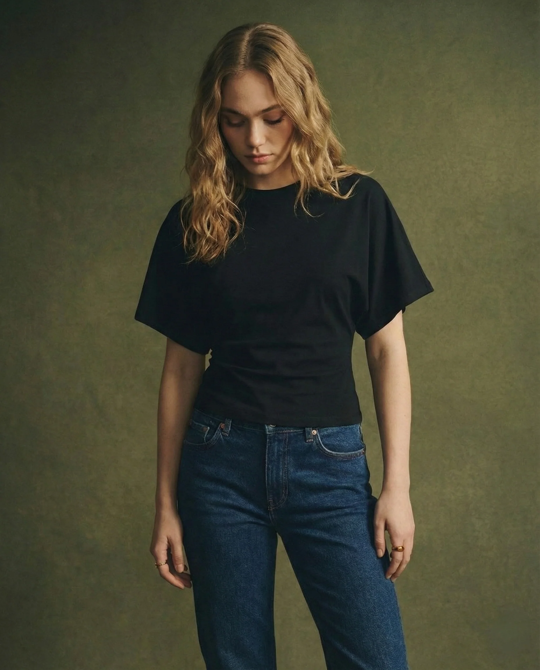 Arden Drape Bawełnka T-shirt - Image 13