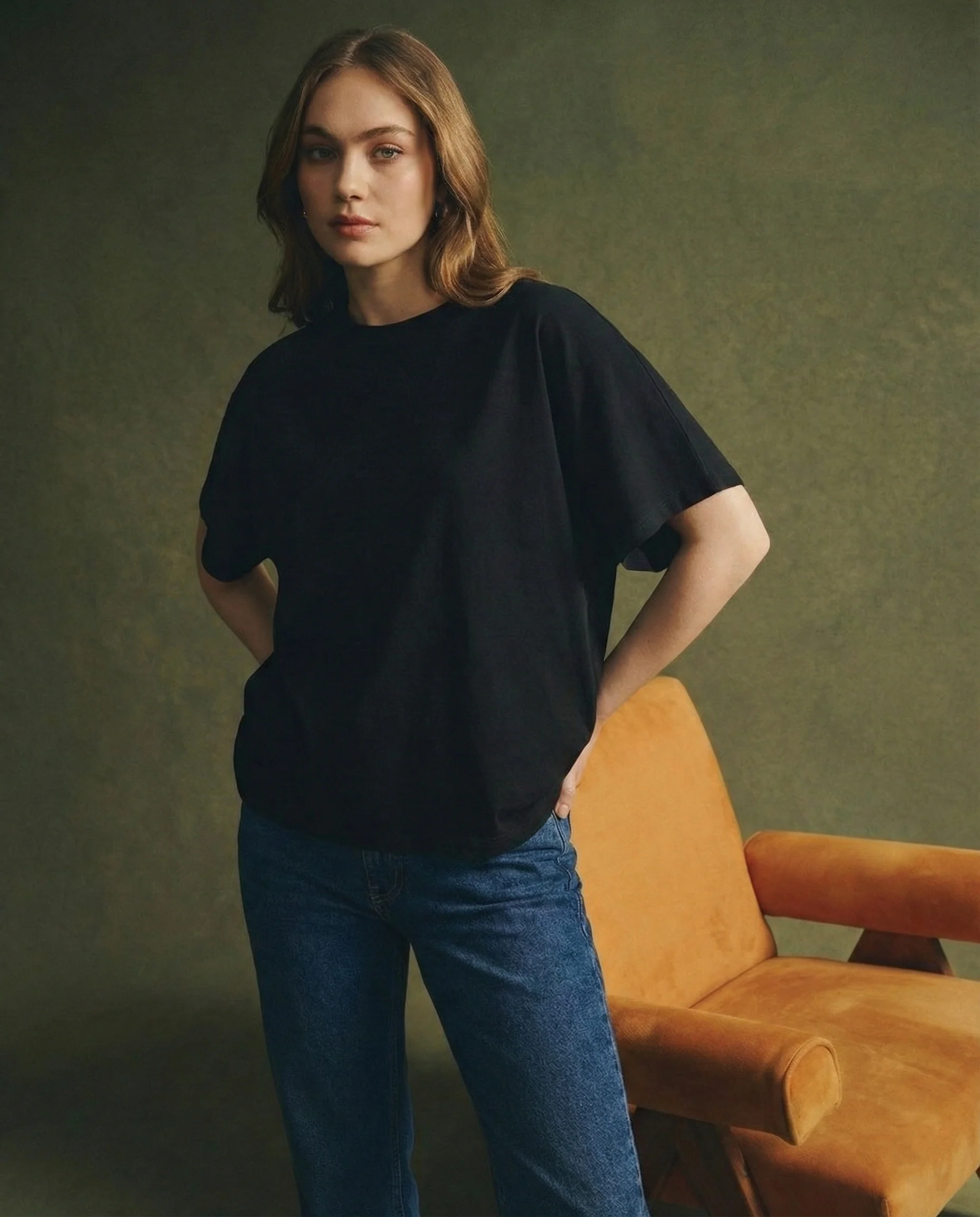 Arden Drape Bawełnka T-shirt - Image 14