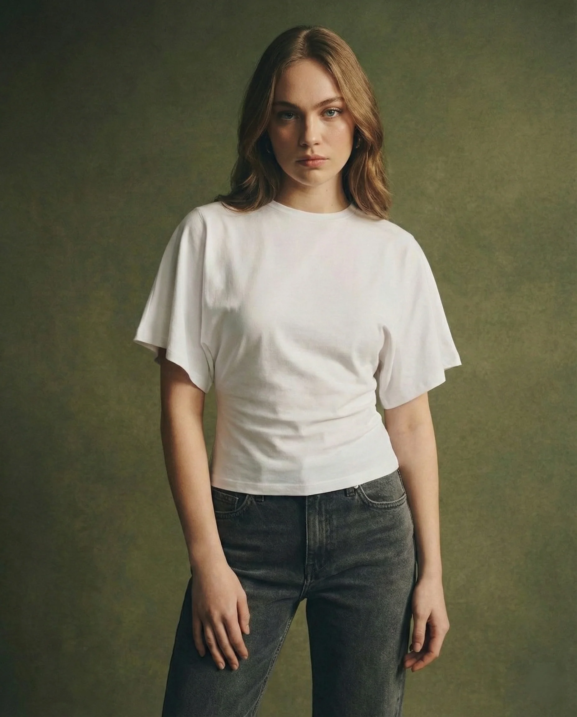 Arden Drape Bawełnka T-shirt - Image 17