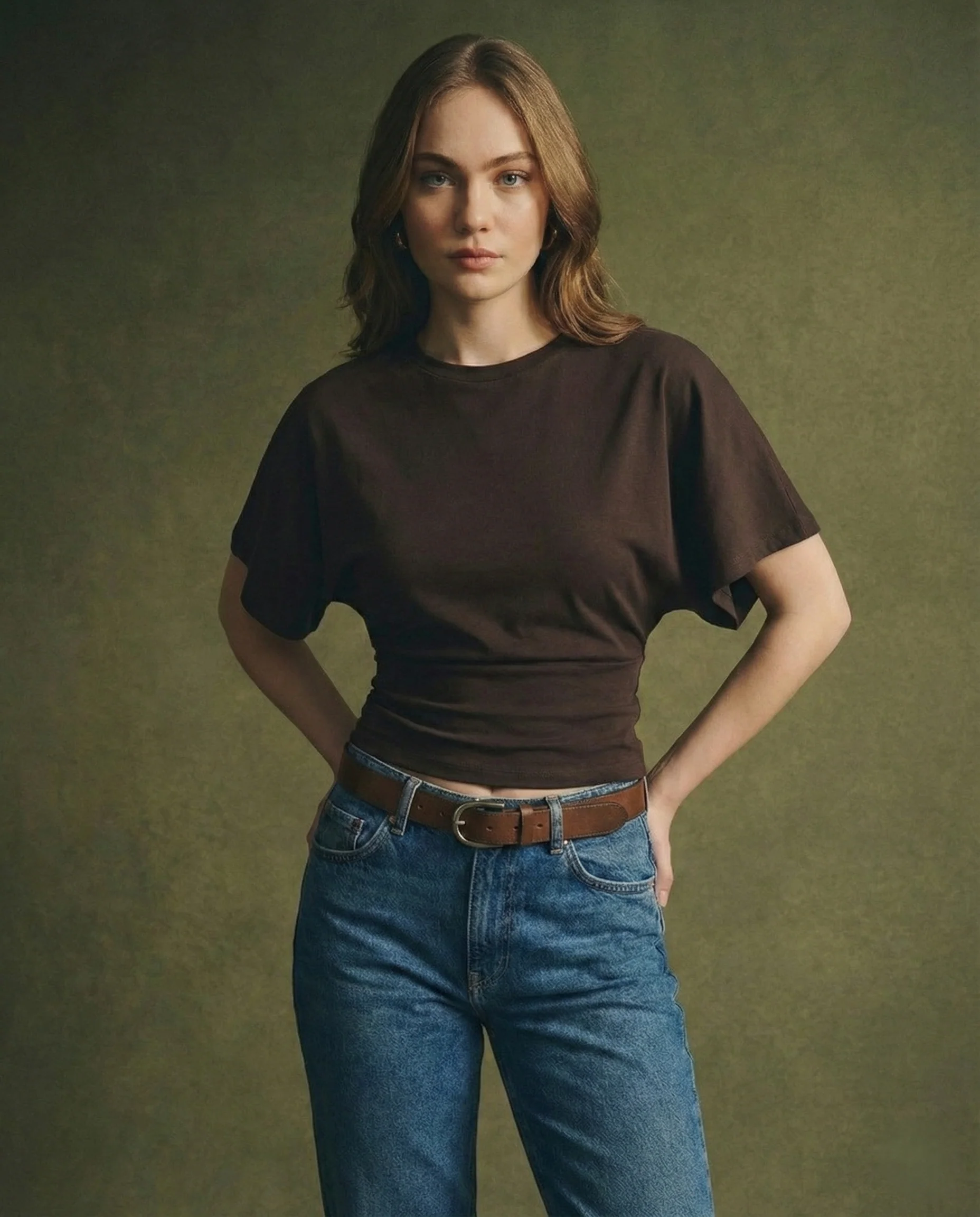 Arden Drape Bawełnka T-shirt - Image 2