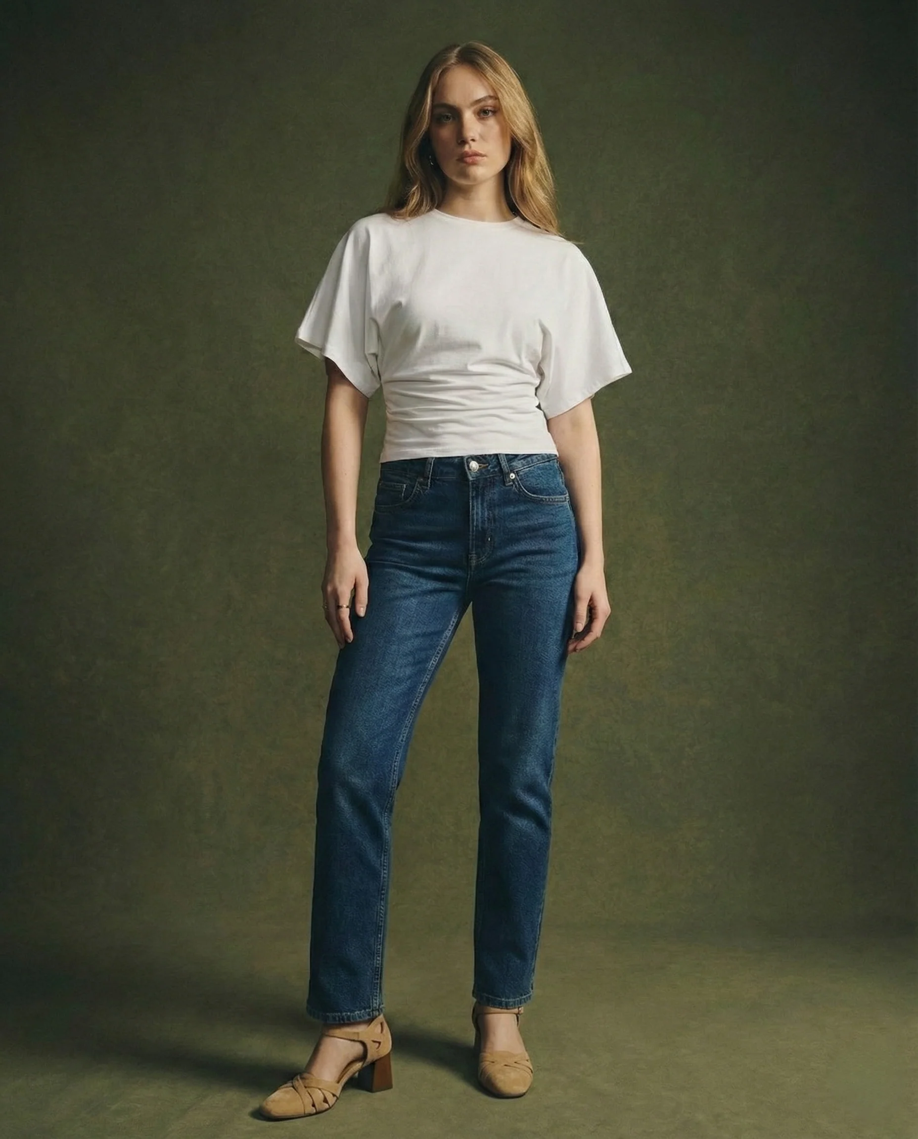 Arden Drape Bawełnka T-shirt - Image 20