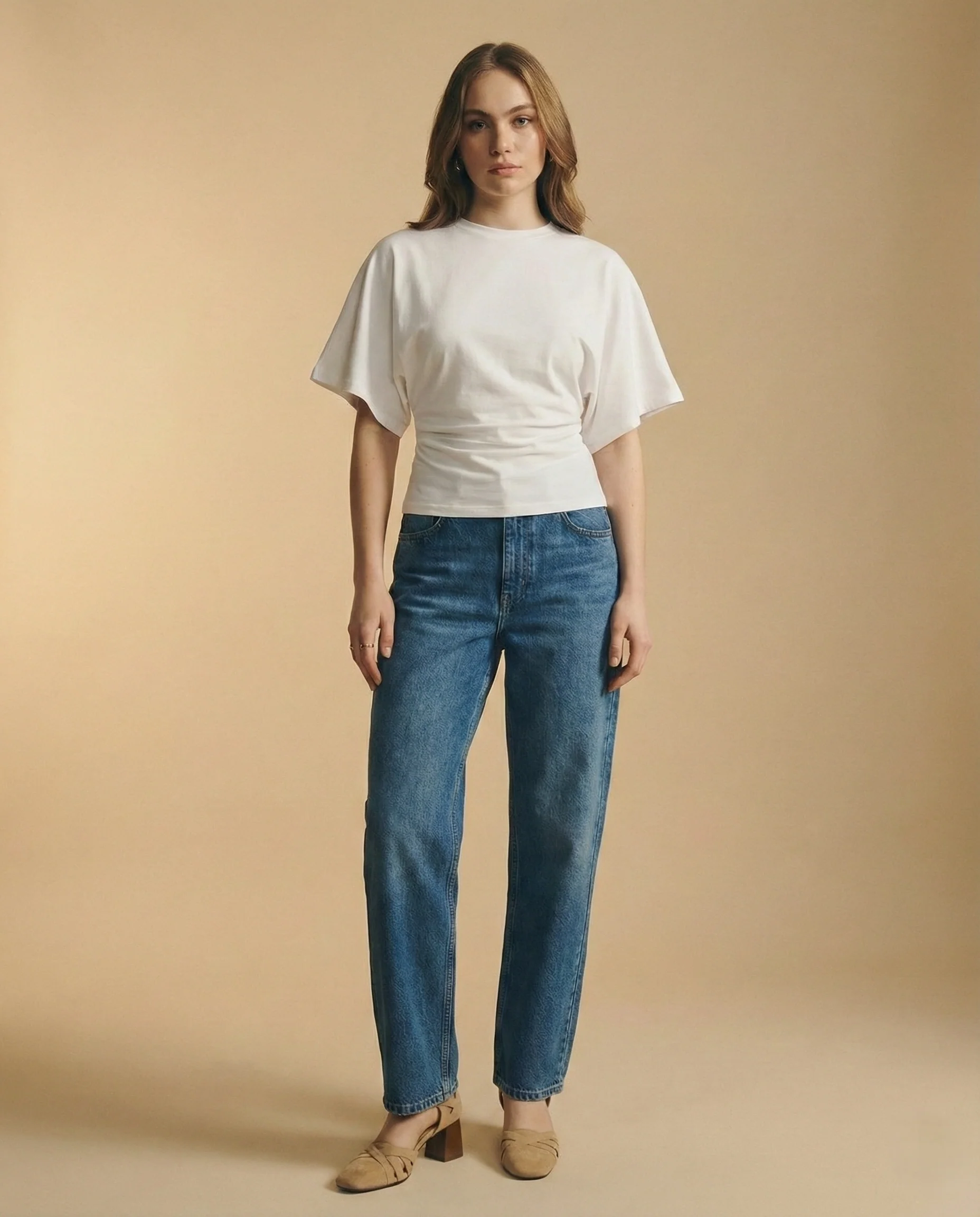 Arden Drape Bawełnka T-shirt - Image 23