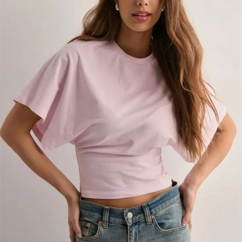 Arden Drape Bawełnka T-shirt - Image 26