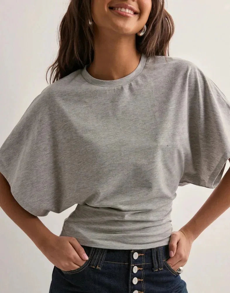 Arden Drape Bawełnka T-shirt - Image 37