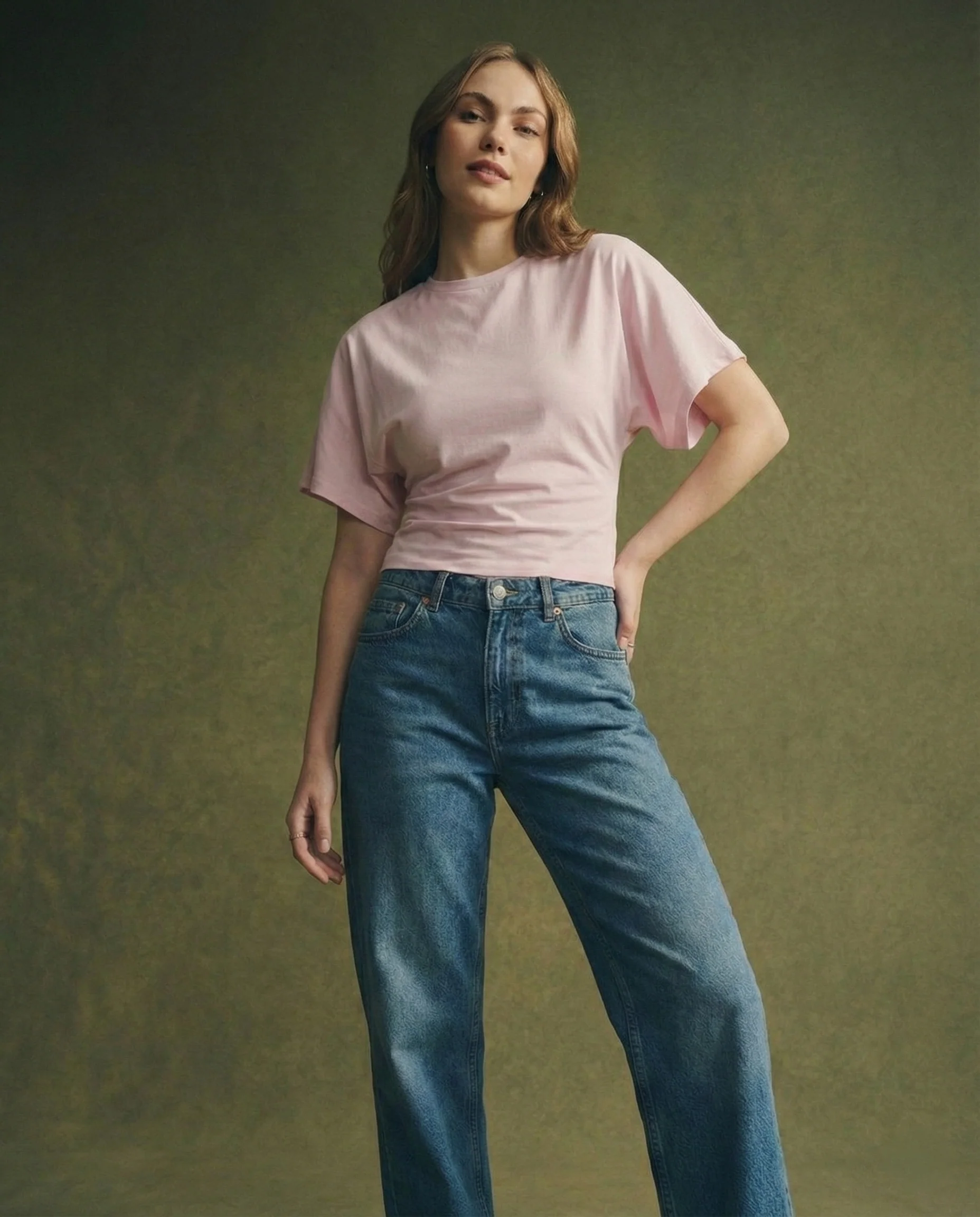Arden Drape Bawełnka T-shirt - Image 8