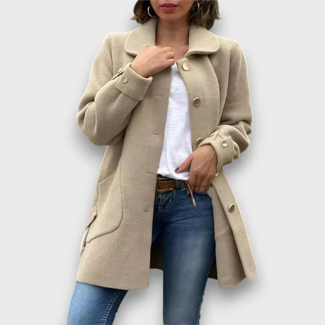 Arlina – Klasyczny Płaszcz - Image 2