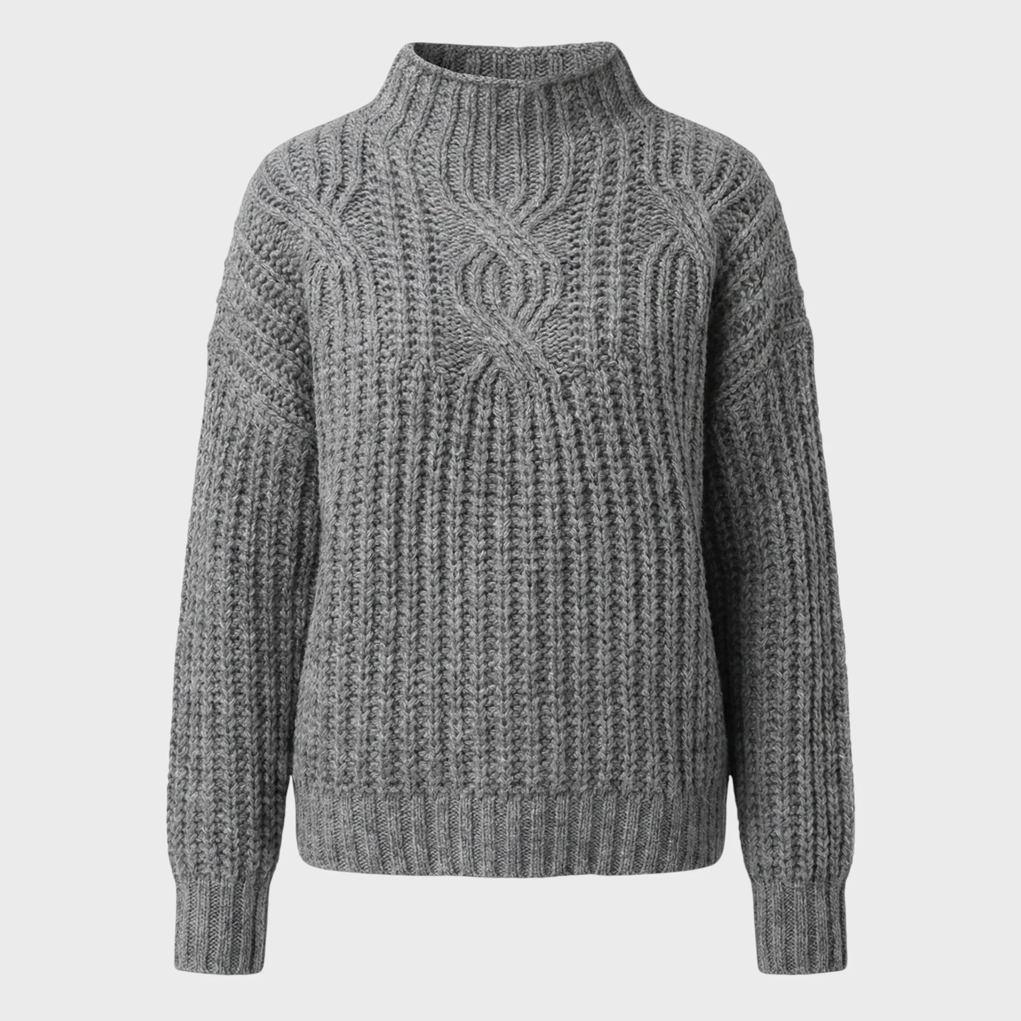Aroa – Sweter pleciony z golfem - Image 4