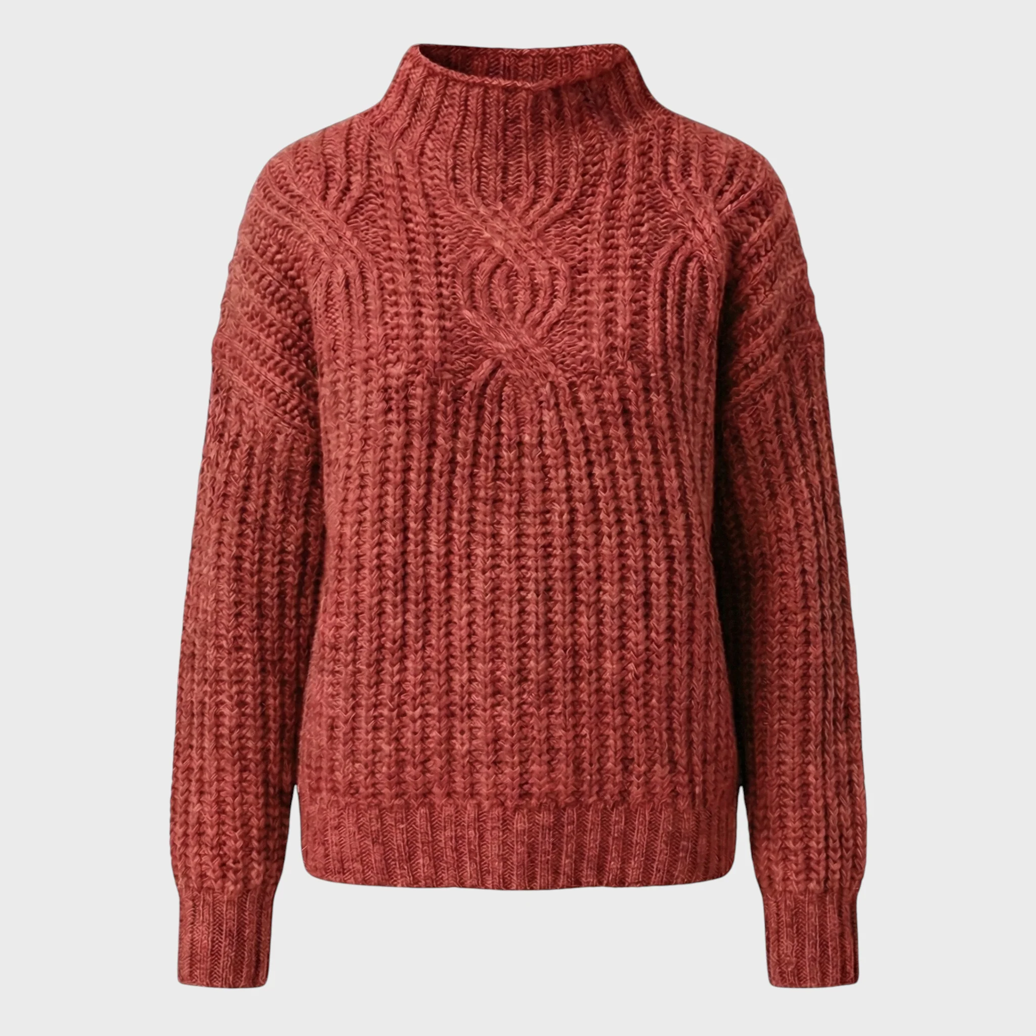 Aroa – Sweter pleciony z golfem - Image 6