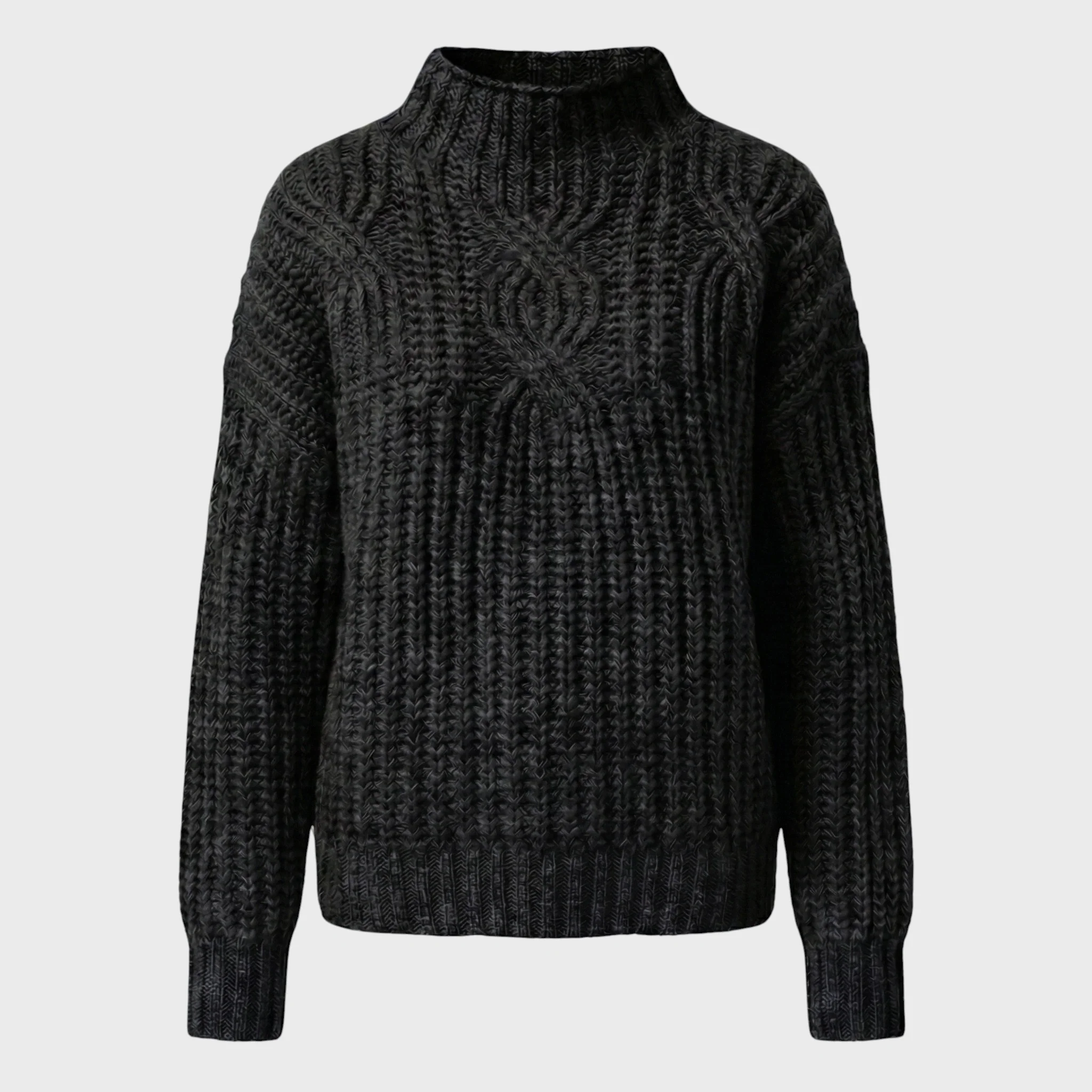 Aroa – Sweter pleciony z golfem - Image 8
