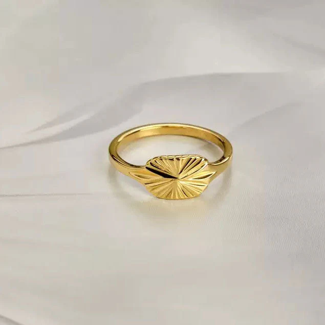 Aurizette | Pierścionek Sunray w Złocie 18K - Image 3