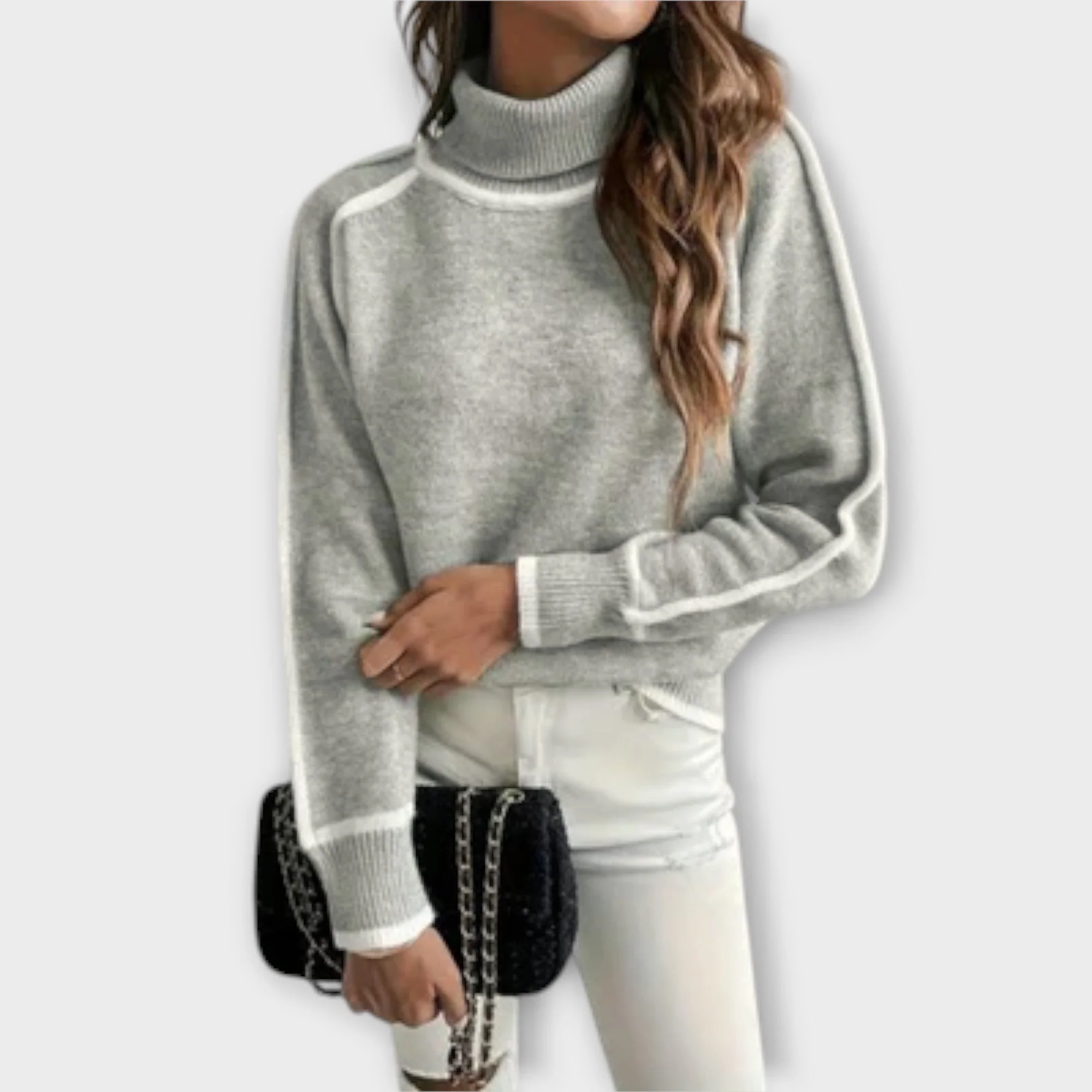 Aurora - Sweter casual z wysokim kołnierzem - Image 5