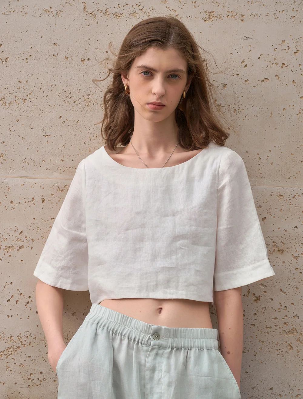Boxy len crop top - Image 11