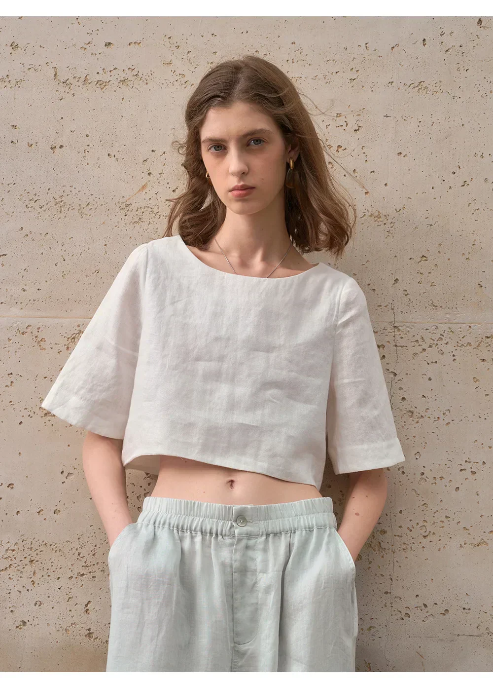Boxy len crop top - Image 13