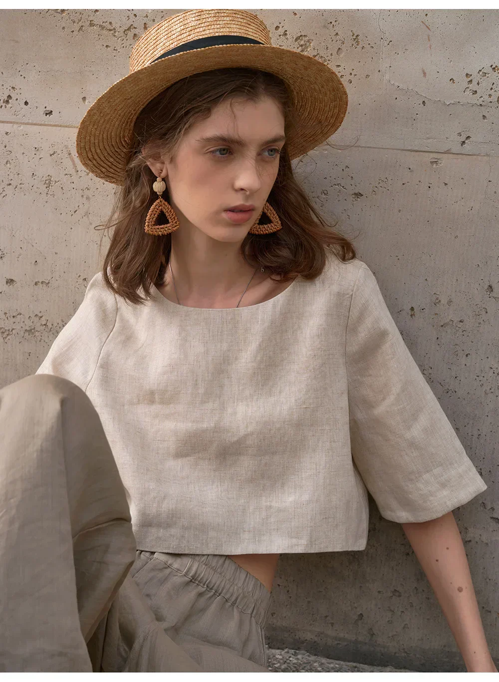 Boxy len crop top - Image 25
