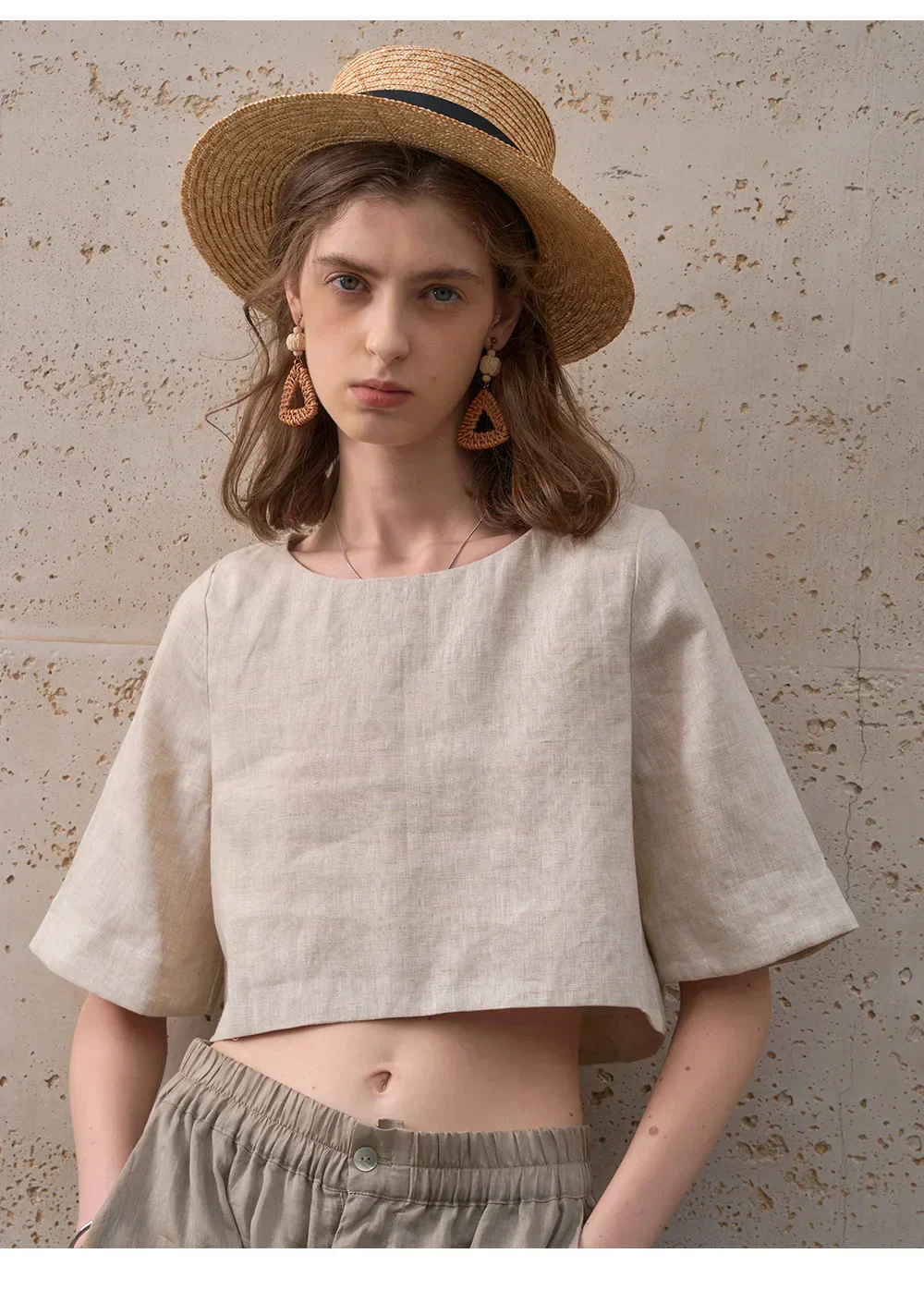 Boxy len crop top - Image 26