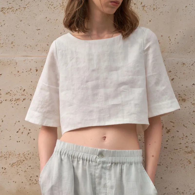 Boxy len crop top - Image 5