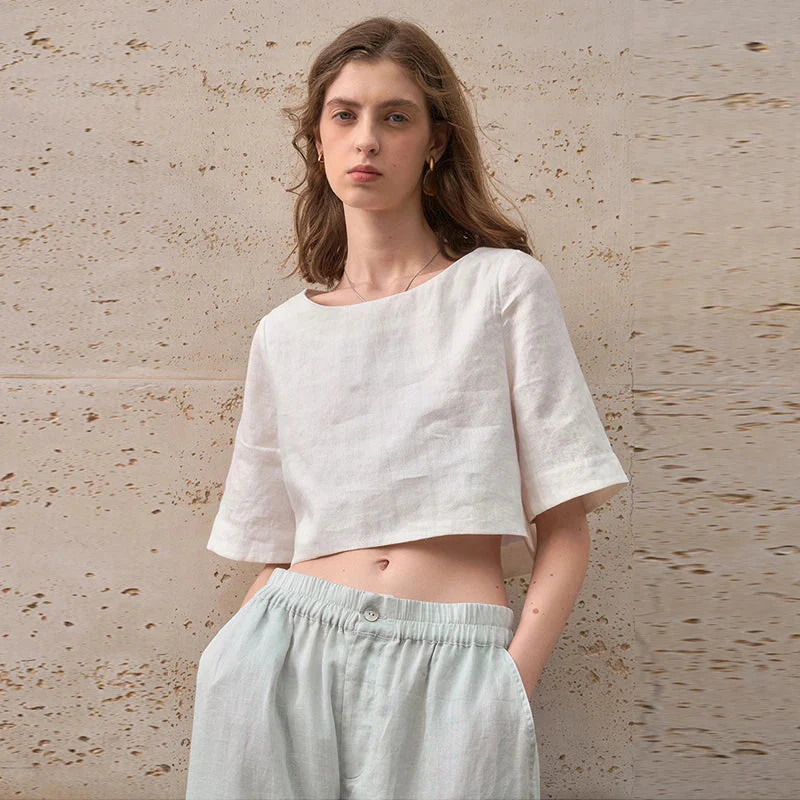 Boxy len crop top - Image 8