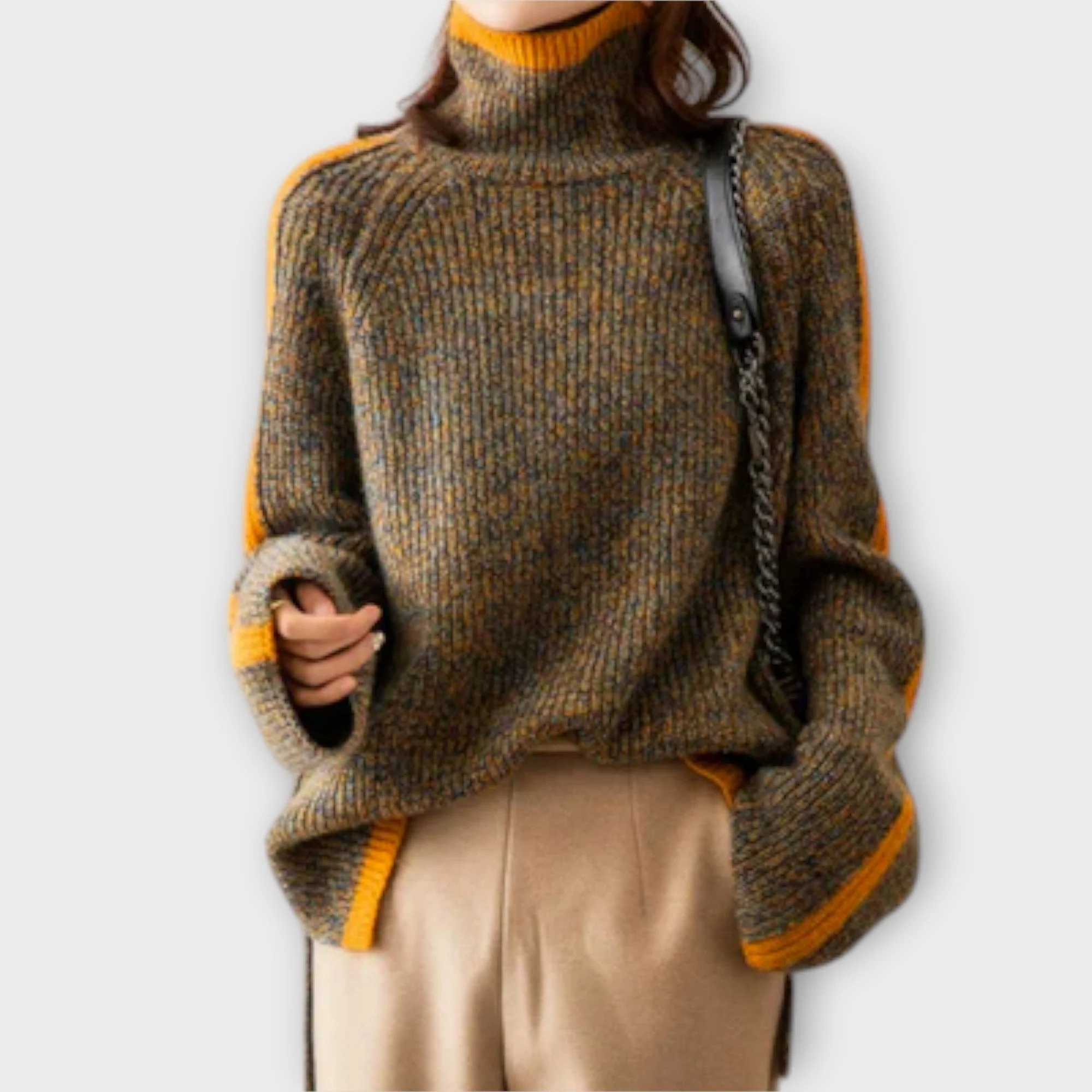 Breseis - Sweter Vintage z Wysokim Kołnierzem - Image 2