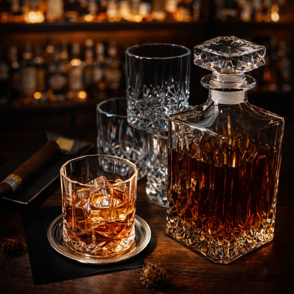 Butelka whisky - Zestaw butelki i szklanek - Image 3