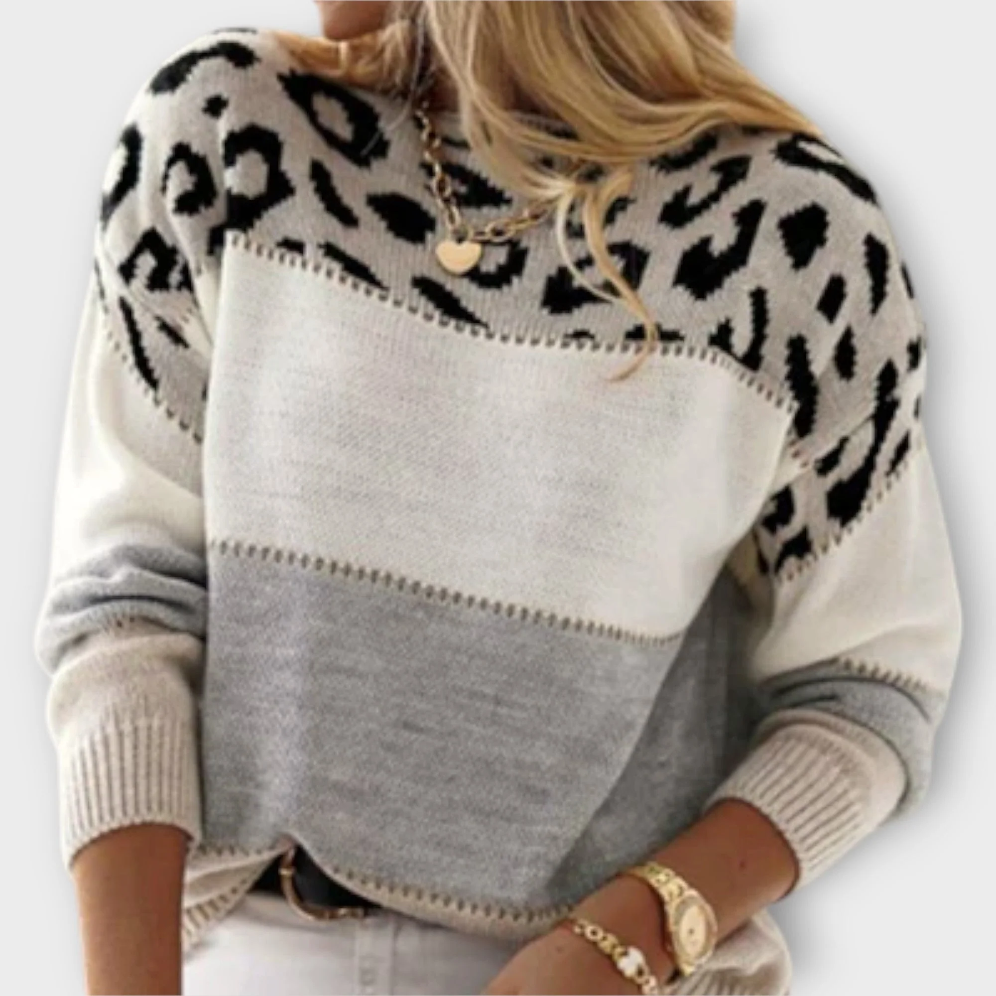 Cheyenne - Sweter Casual z Wzorem Lamparta - Image 4
