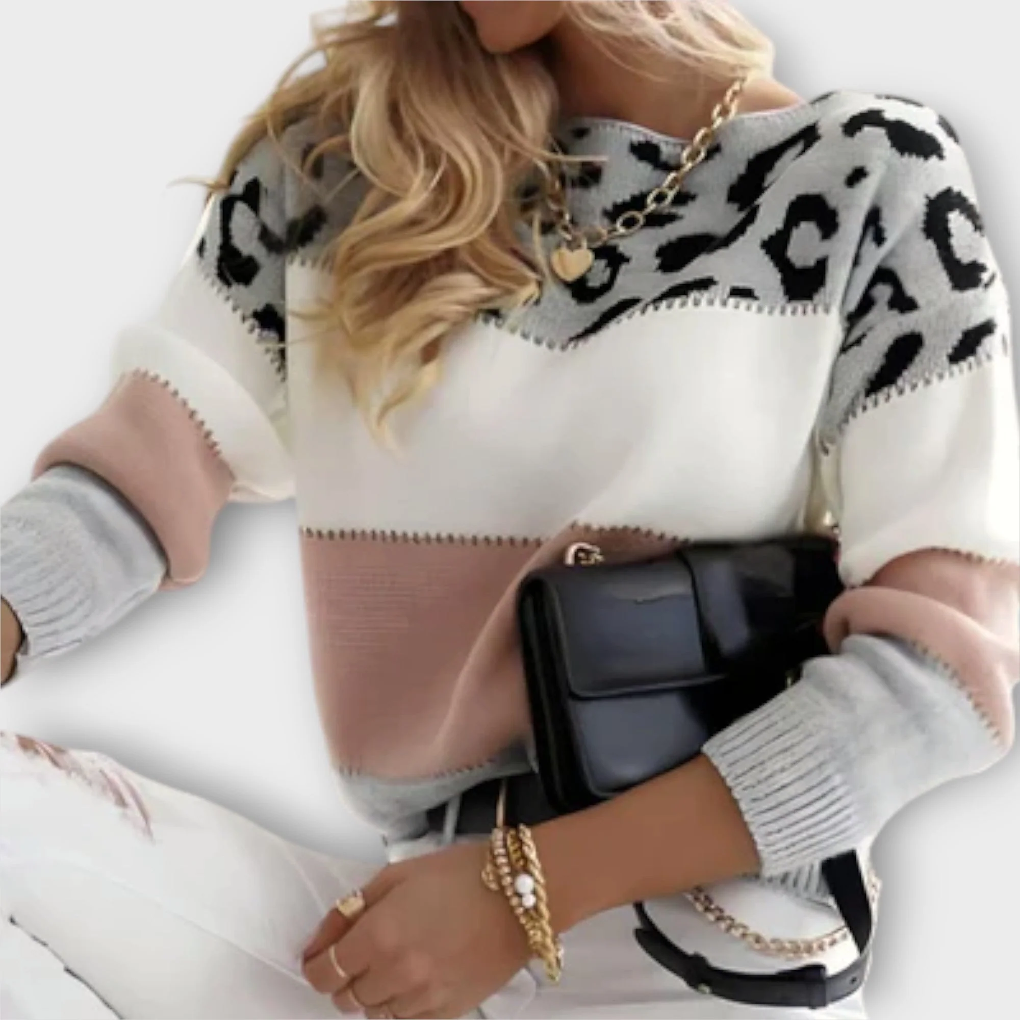 Cheyenne - Sweter Casual z Wzorem Lamparta - Image 6