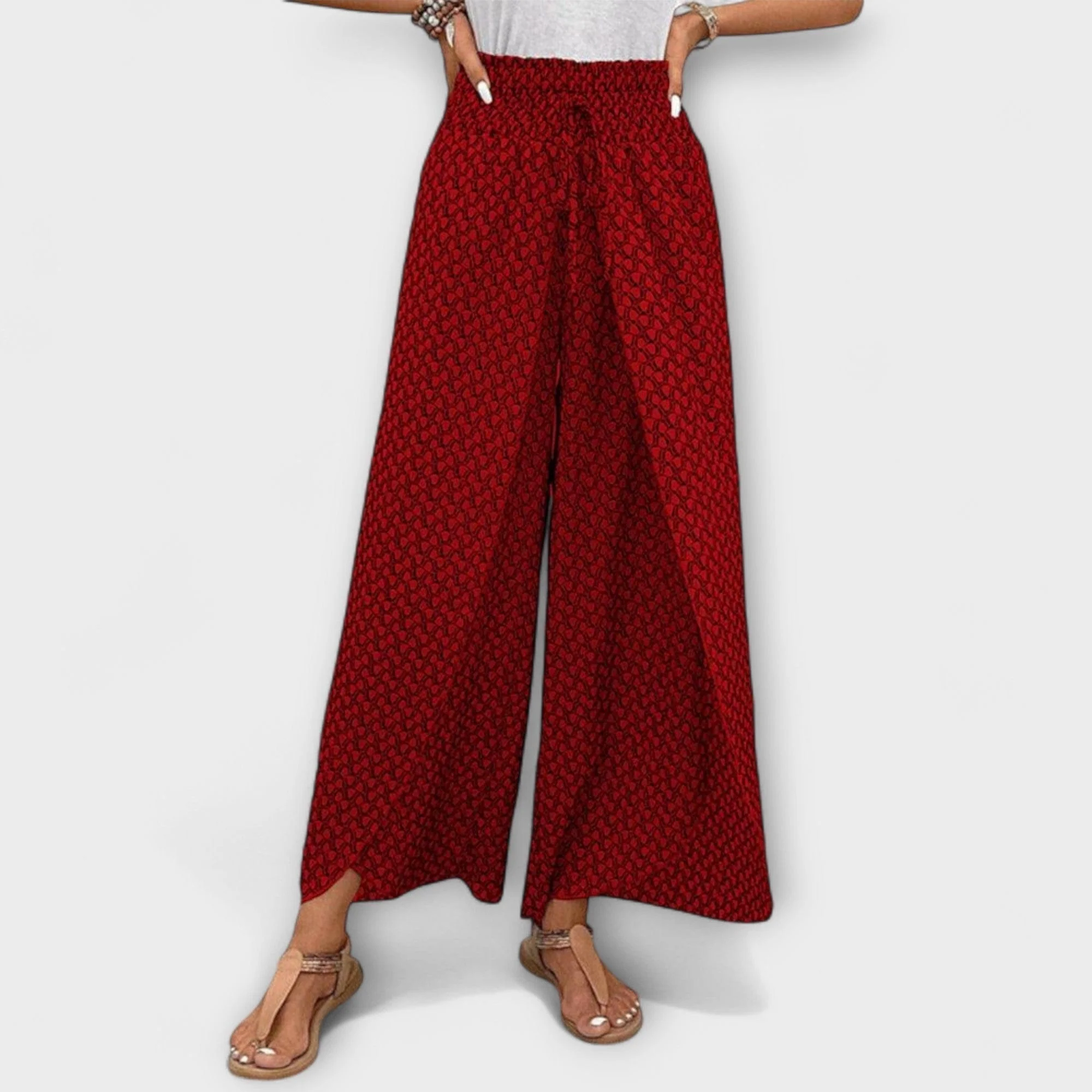 Chiara - Eleganckie Spodnie Palazzo - Image 12