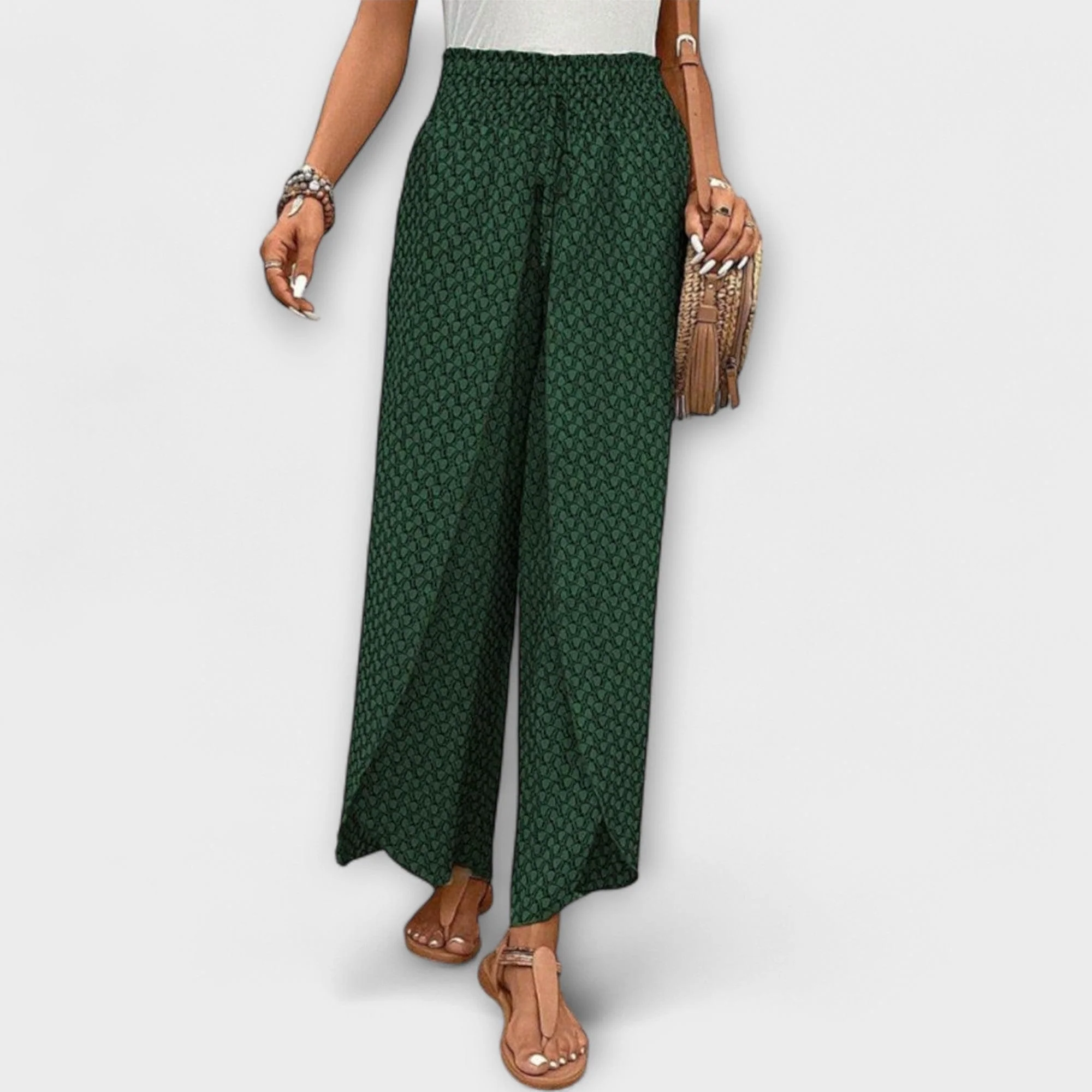 Chiara - Eleganckie Spodnie Palazzo - Image 6