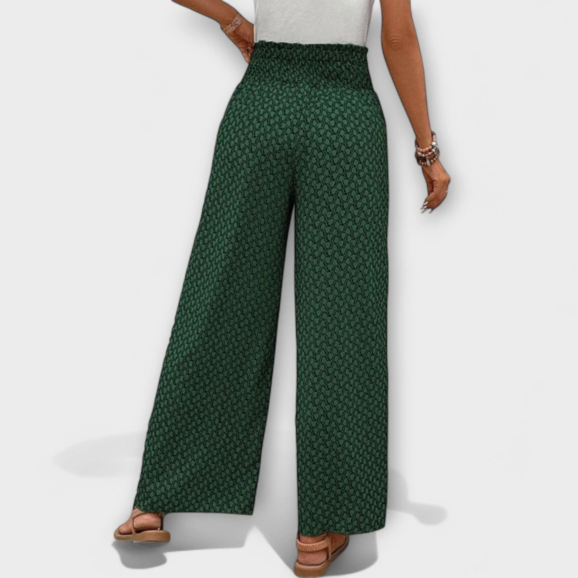 Chiara - Eleganckie Spodnie Palazzo - Image 7
