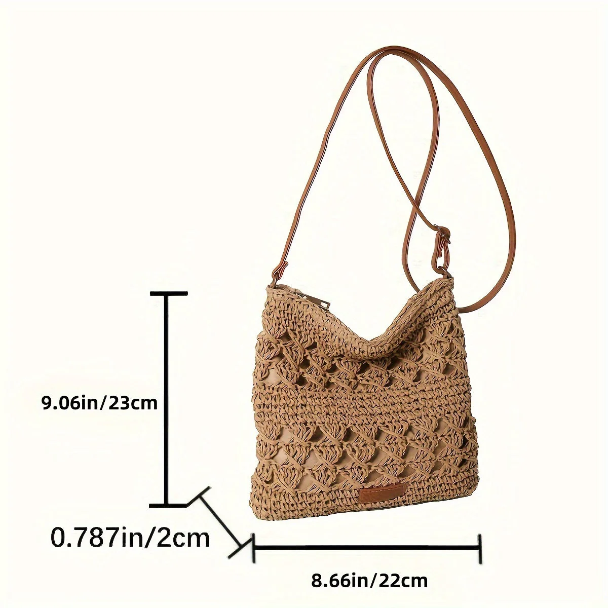 Chic torba na ramię z trawy - Image 7