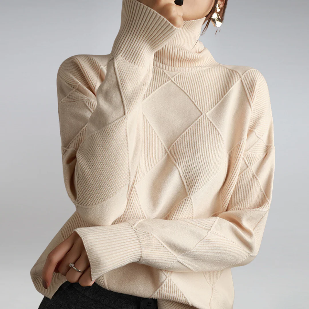 Darcy - Sweter z Wysokim Kołnierzem Oversize - Image 10