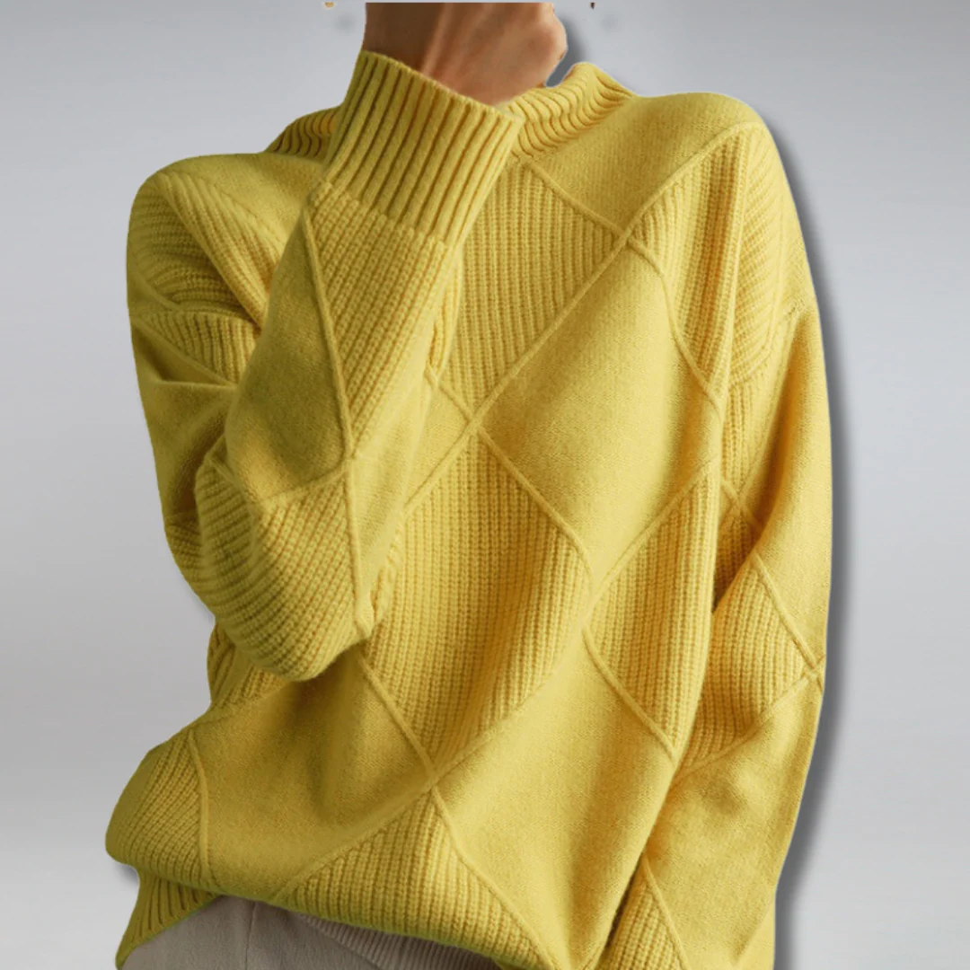 Darcy - Sweter z Wysokim Kołnierzem Oversize - Image 6