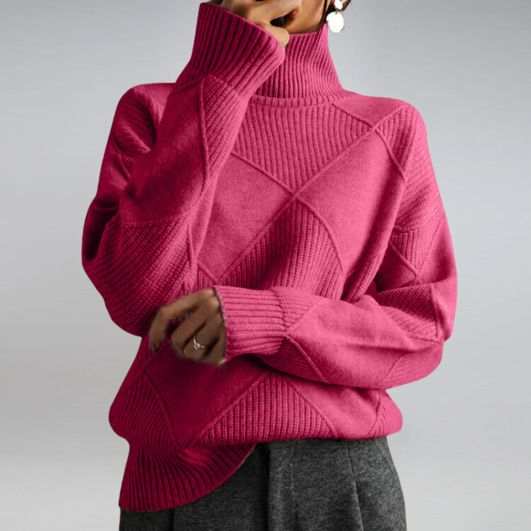 Darcy - Sweter z Wysokim Kołnierzem Oversize - Image 9