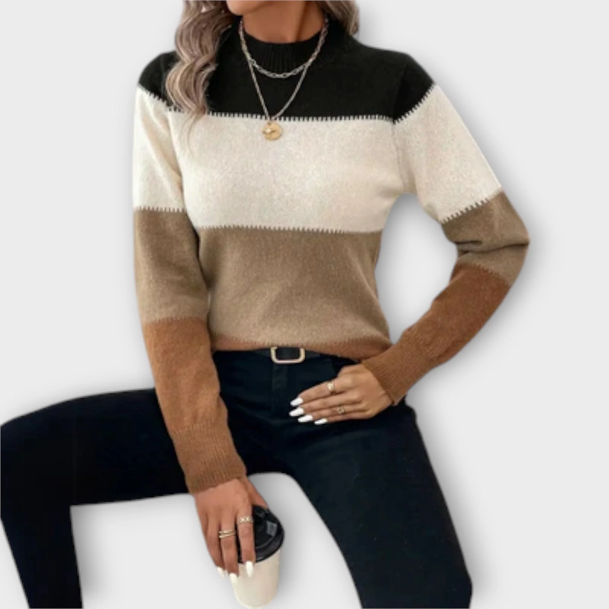 Elina - Sweter Casual i Elegancki - Image 2