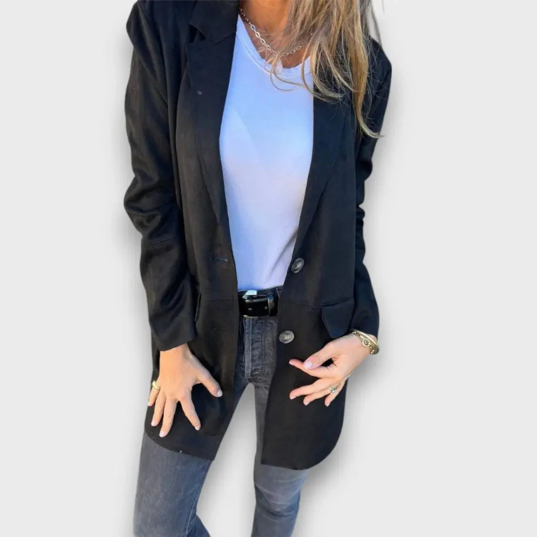 Eloise – Miękki Blazer-Kardigan w Kolorze Kamelowym - Image 4