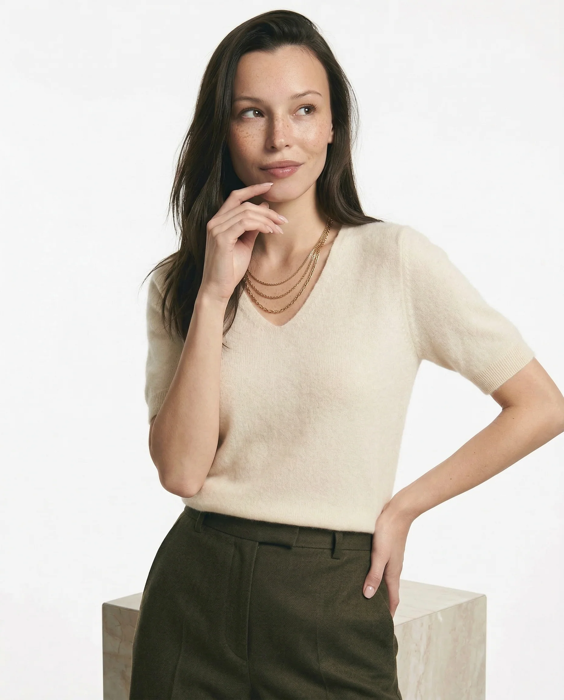 Elysian V-dekolt Który Sweter - Image 11