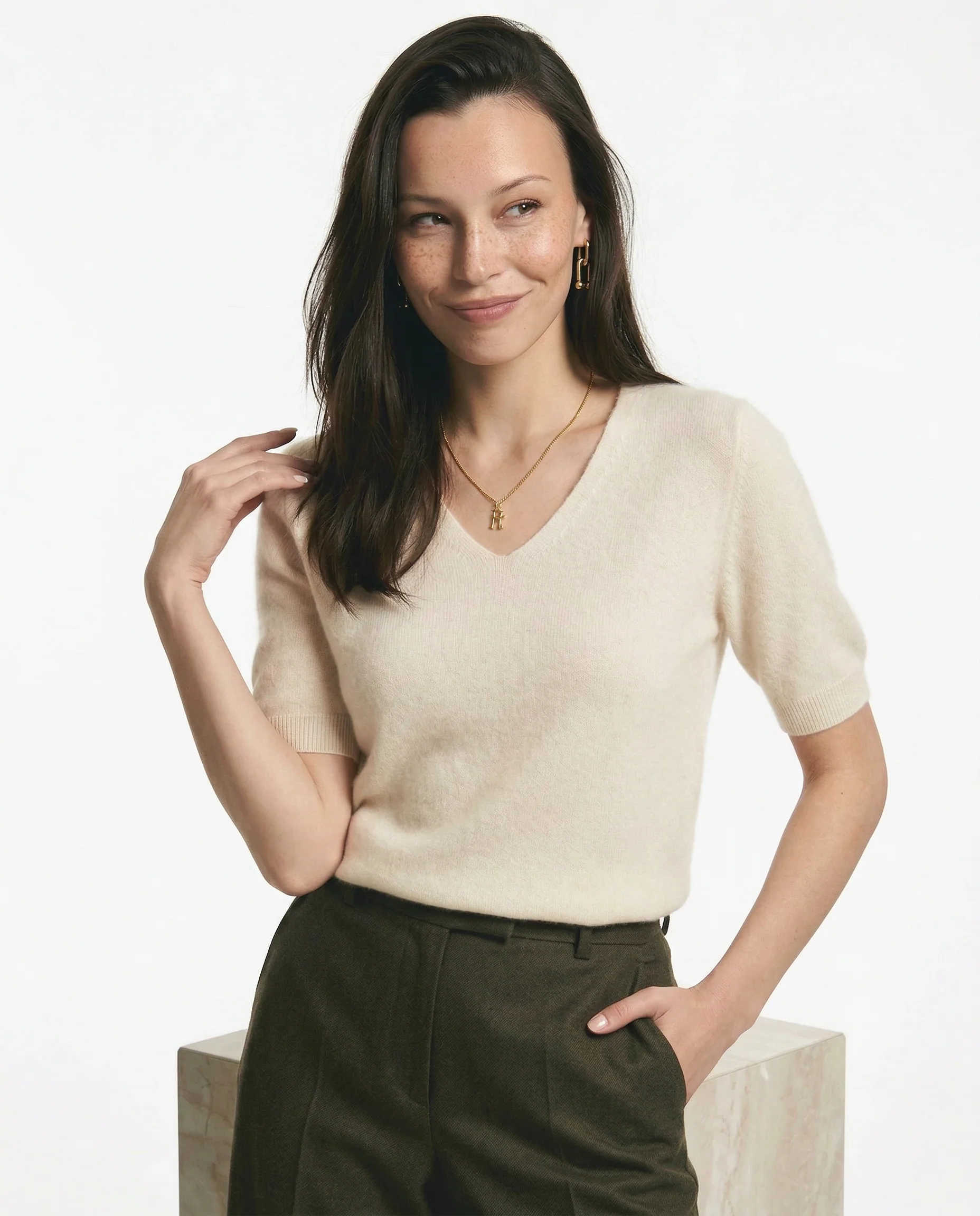 Elysian V-dekolt Który Sweter - Image 9
