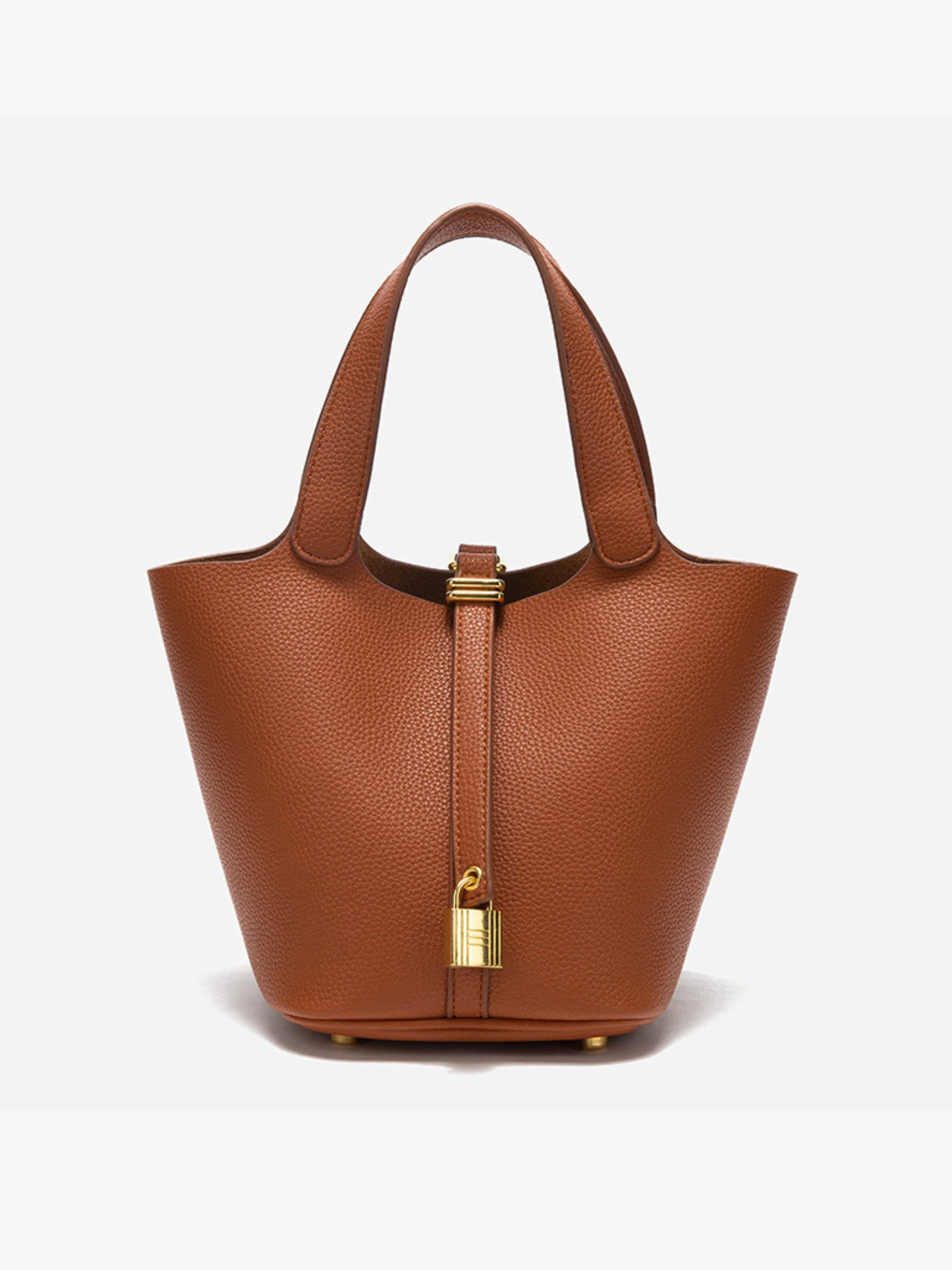Glaiza | Elegancka Torebka typu Bucket Gold-Lock - Image 11