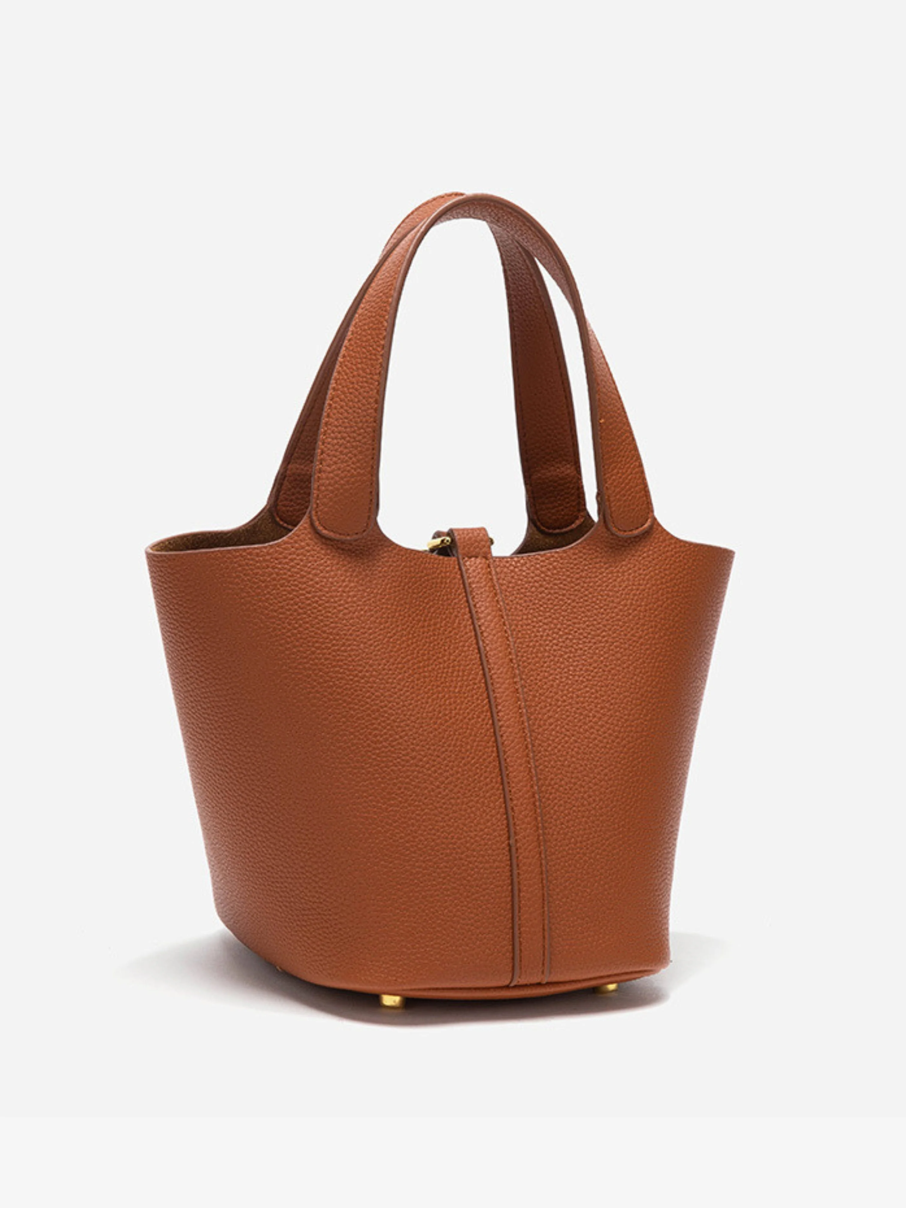 Glaiza | Elegancka Torebka typu Bucket Gold-Lock - Image 12