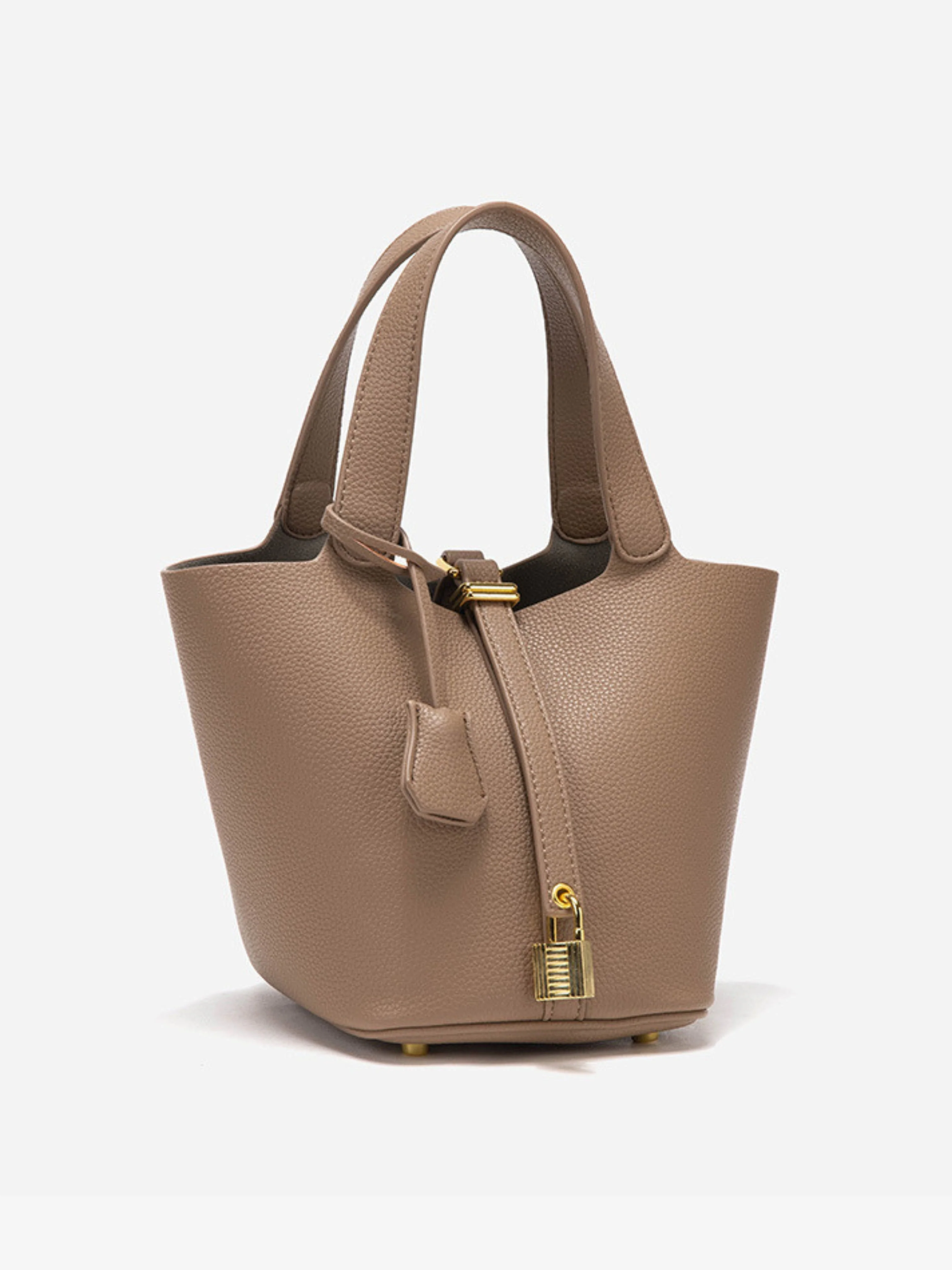 Glaiza | Elegancka Torebka typu Bucket Gold-Lock - Image 2