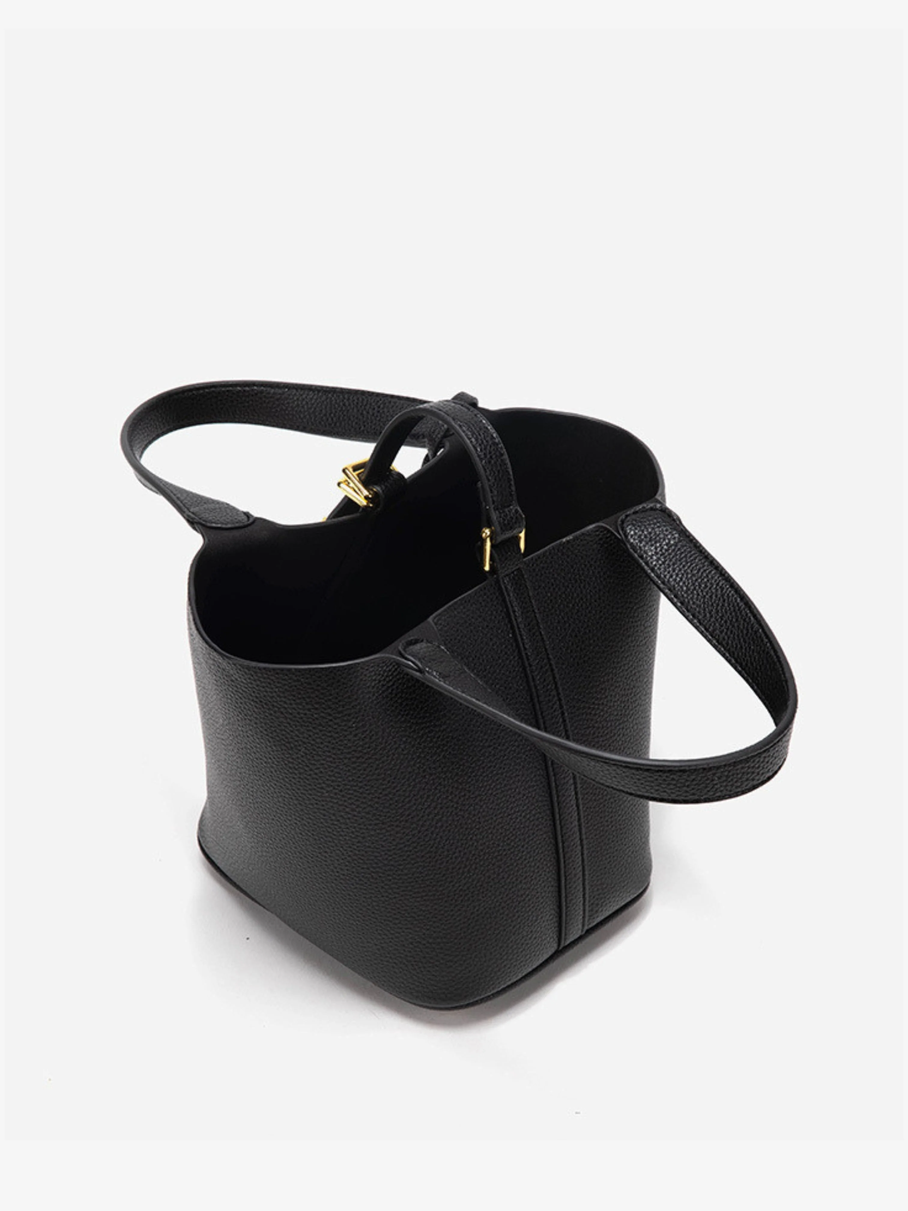 Glaiza | Elegancka Torebka typu Bucket Gold-Lock - Image 6