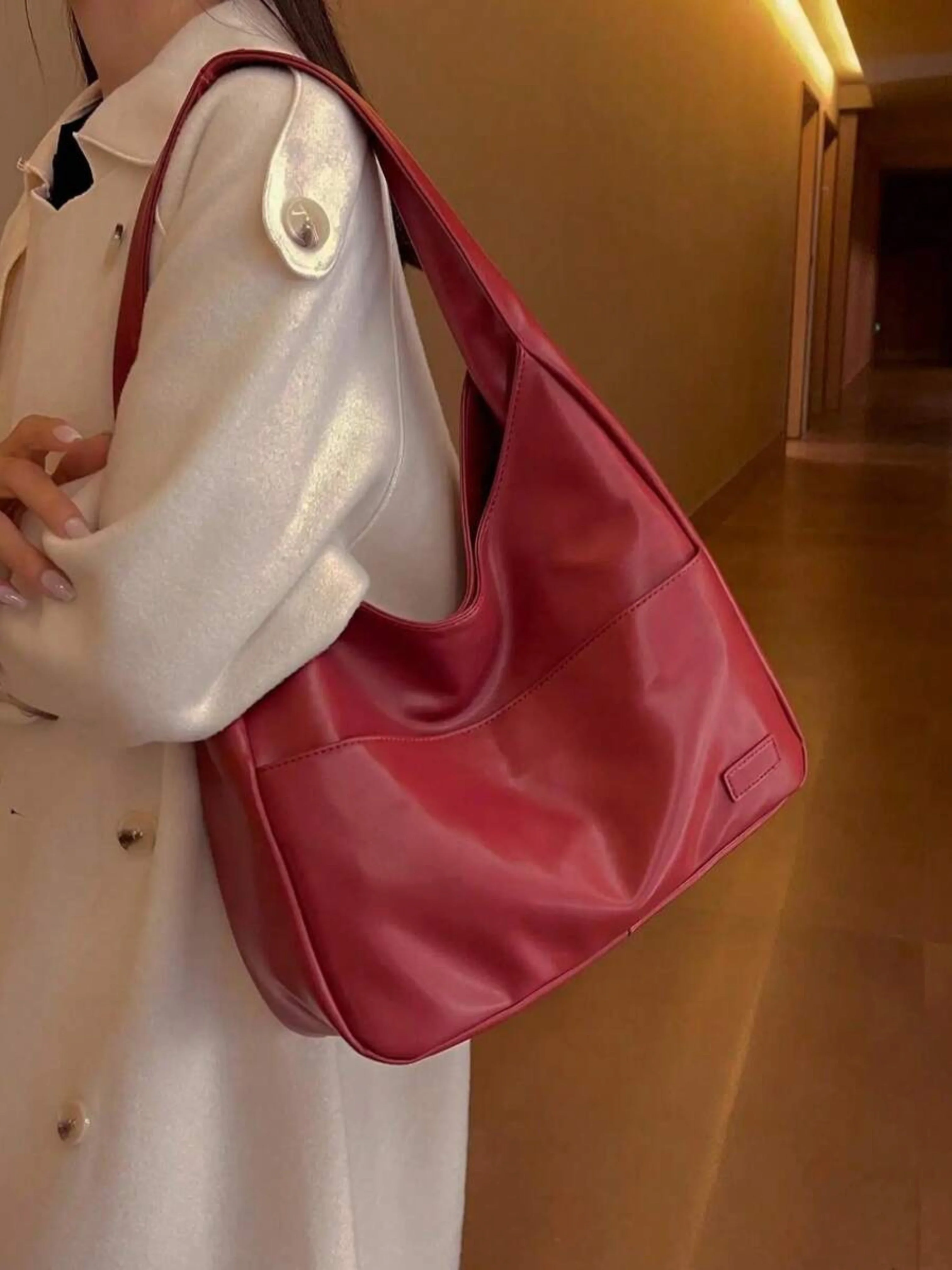 Helena | Elegancka i Strukturalna Torba na Ramię - Image 11