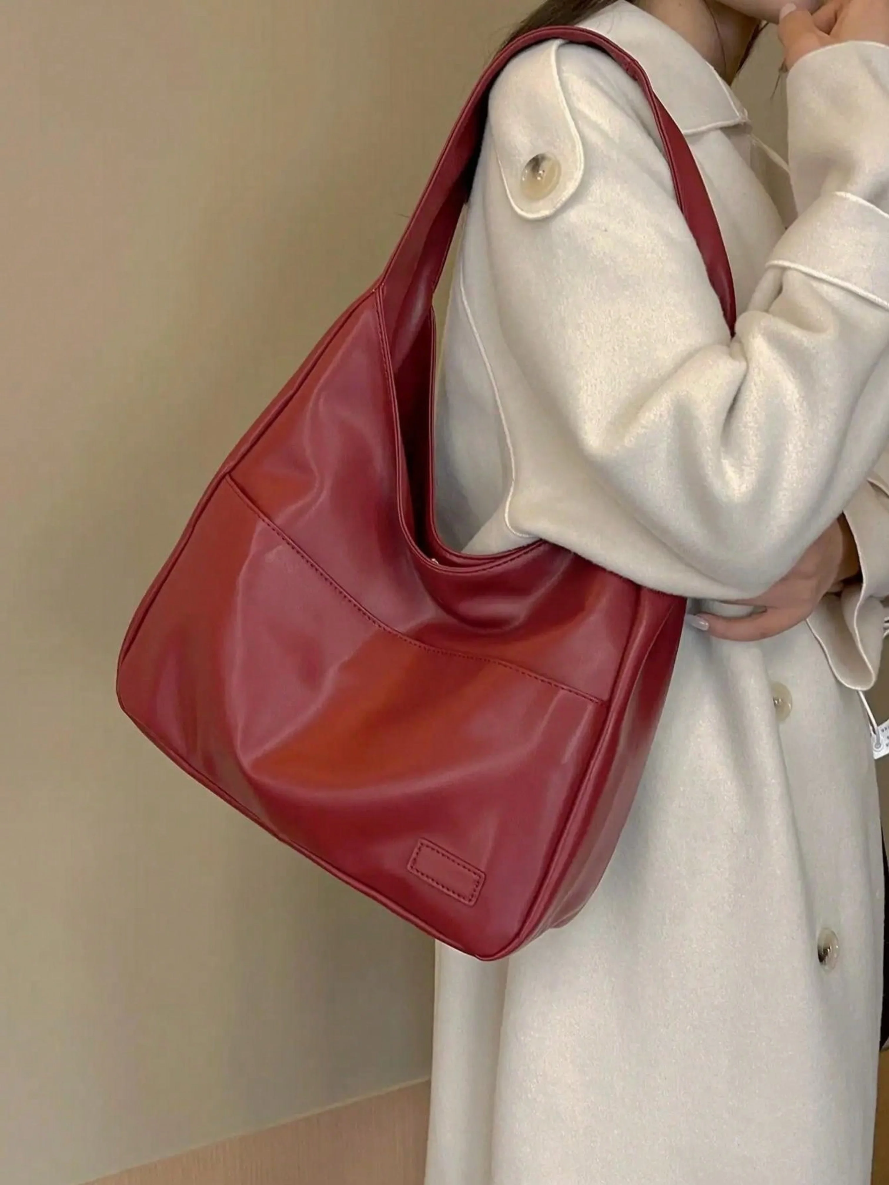 Helena | Elegancka i Strukturalna Torba na Ramię - Image 12