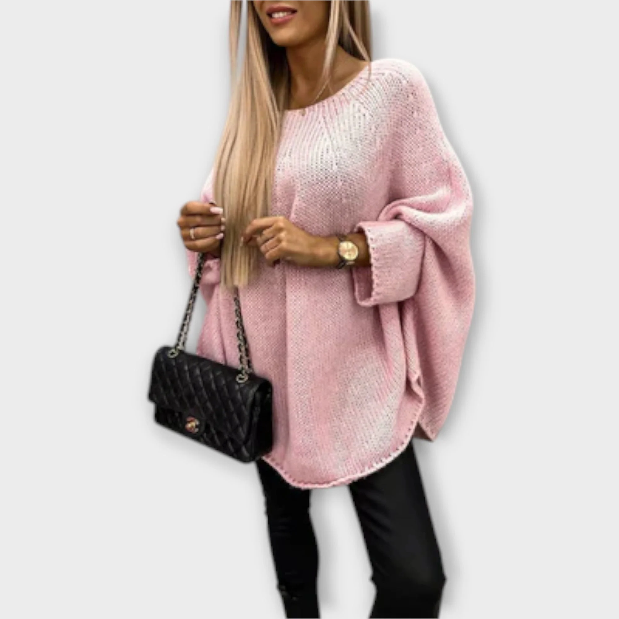 Isabelle - Elegancki Sweter Damski z Okrągłym Dekoltem - Image 4