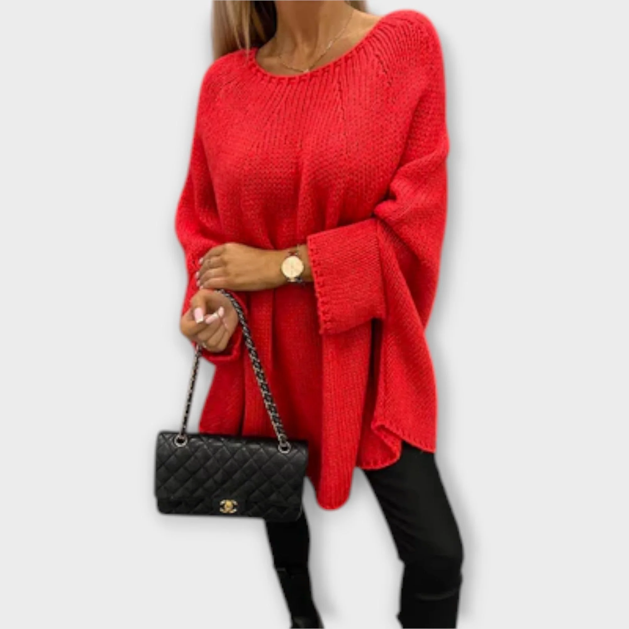 Isabelle - Elegancki Sweter Damski z Okrągłym Dekoltem - Image 5