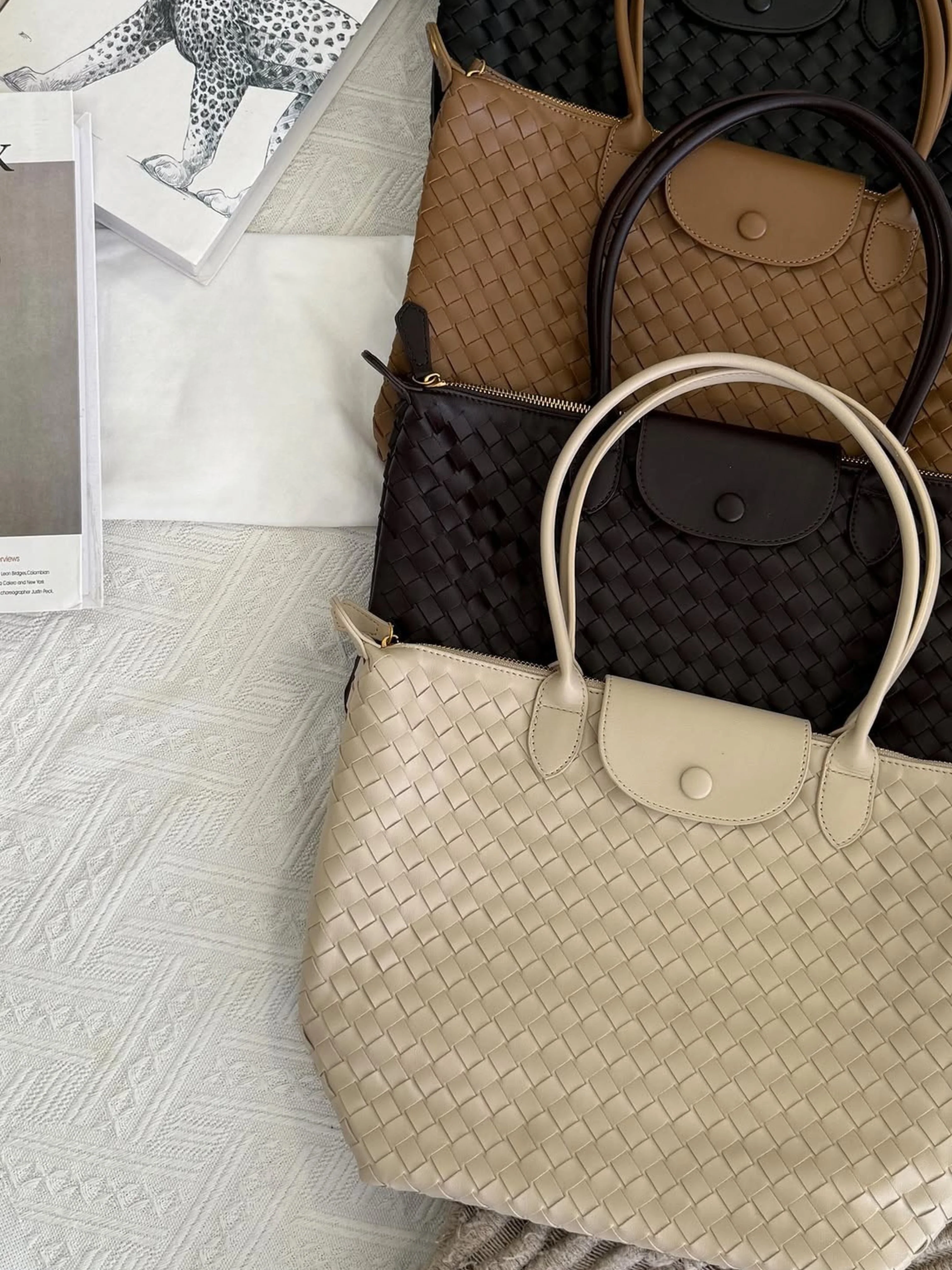 Isabelle | Przestronna Torba Tote Pleciona na Co Dzień - Image 2