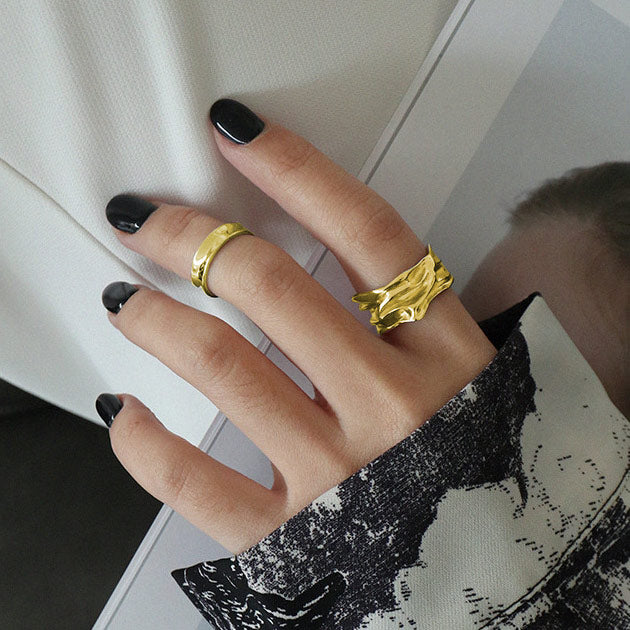 Jaylinette | Duży Pierścionek ze Złota 18K - Image 5