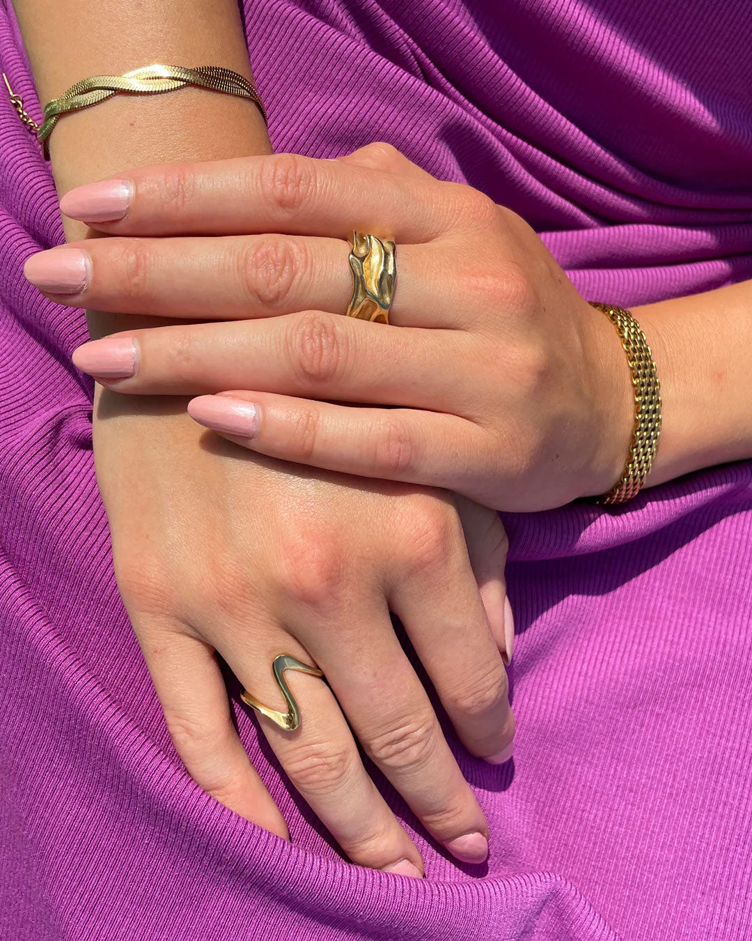 Jaylinette | Duży Pierścionek ze Złota 18K - Image 8