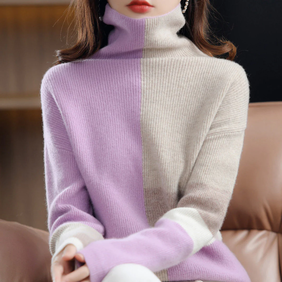 Joanna - Sweter z Wysokim Kołnierzem - Image 7